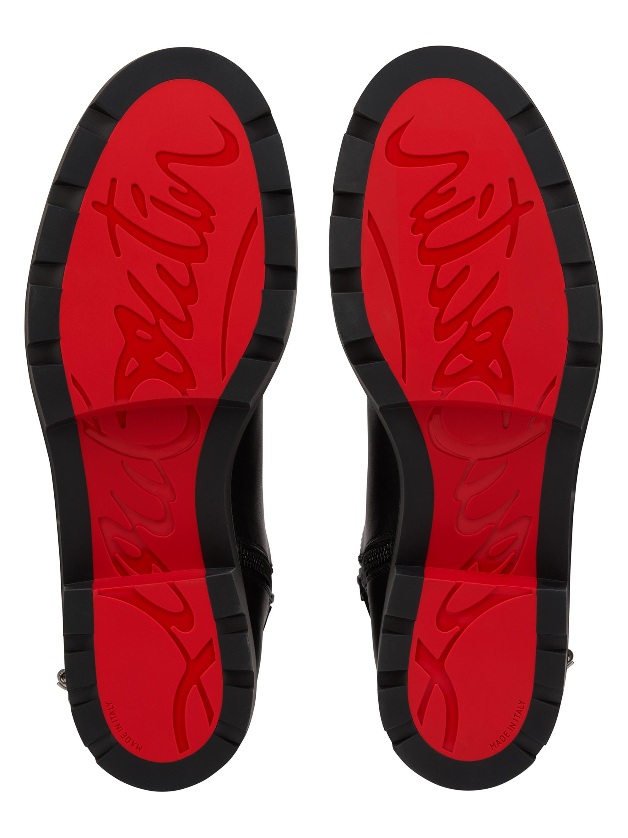 Christian Louboutin Dianouchette Lug Leather Booties | Saks Fifth