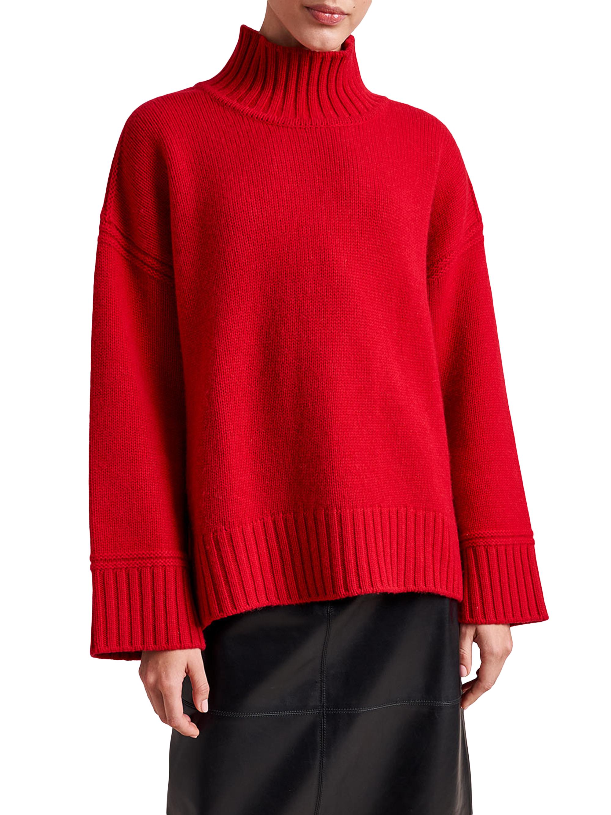La Ligne Women's Archie Turtleneck Sweater - Dark Red