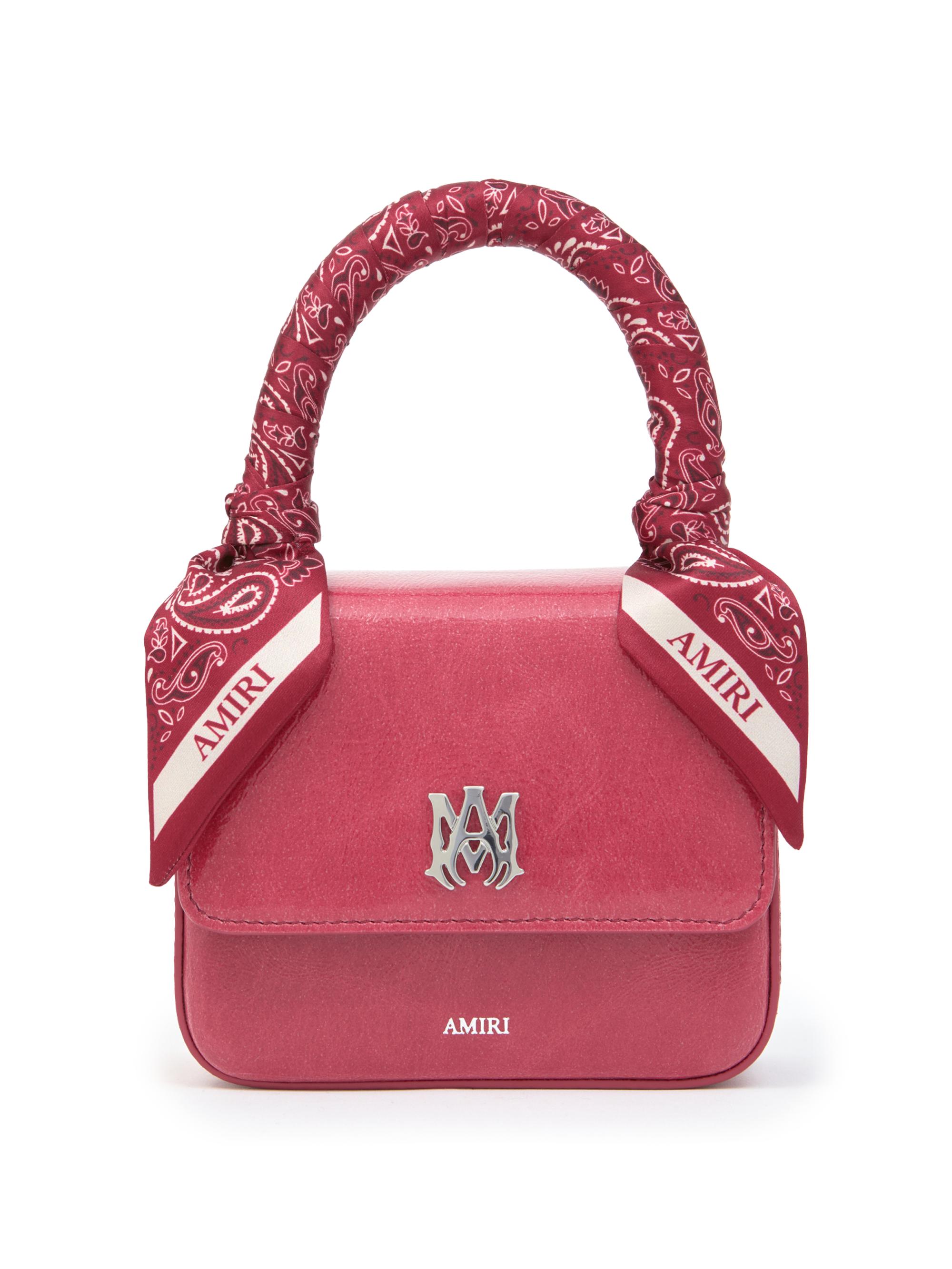 Amiri Women's Micro MA Leather Top Handle Bag - Red Rose