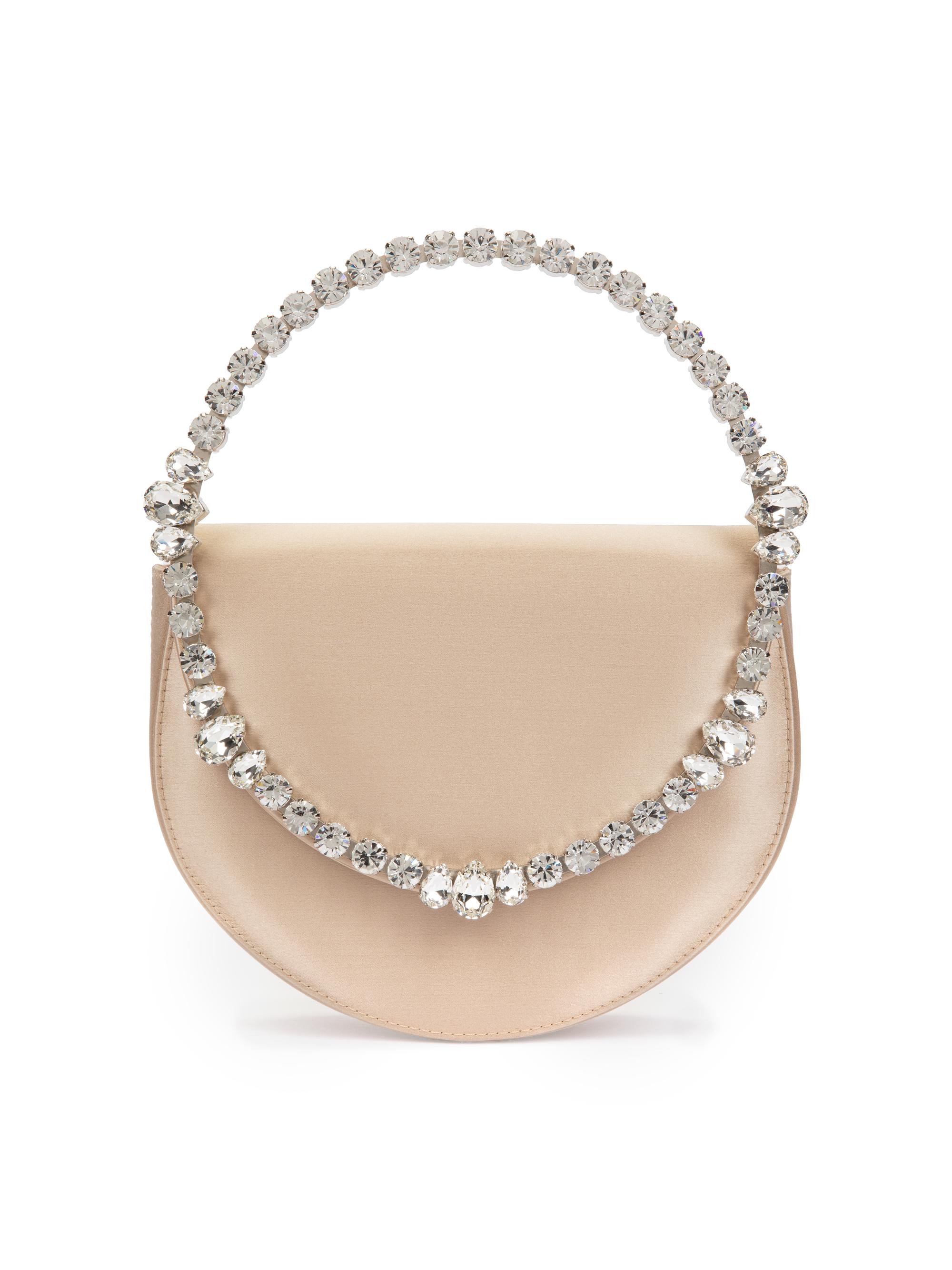 L'Alingi Women's Lily Crystal-Embellished Satin Clutch - Champagne