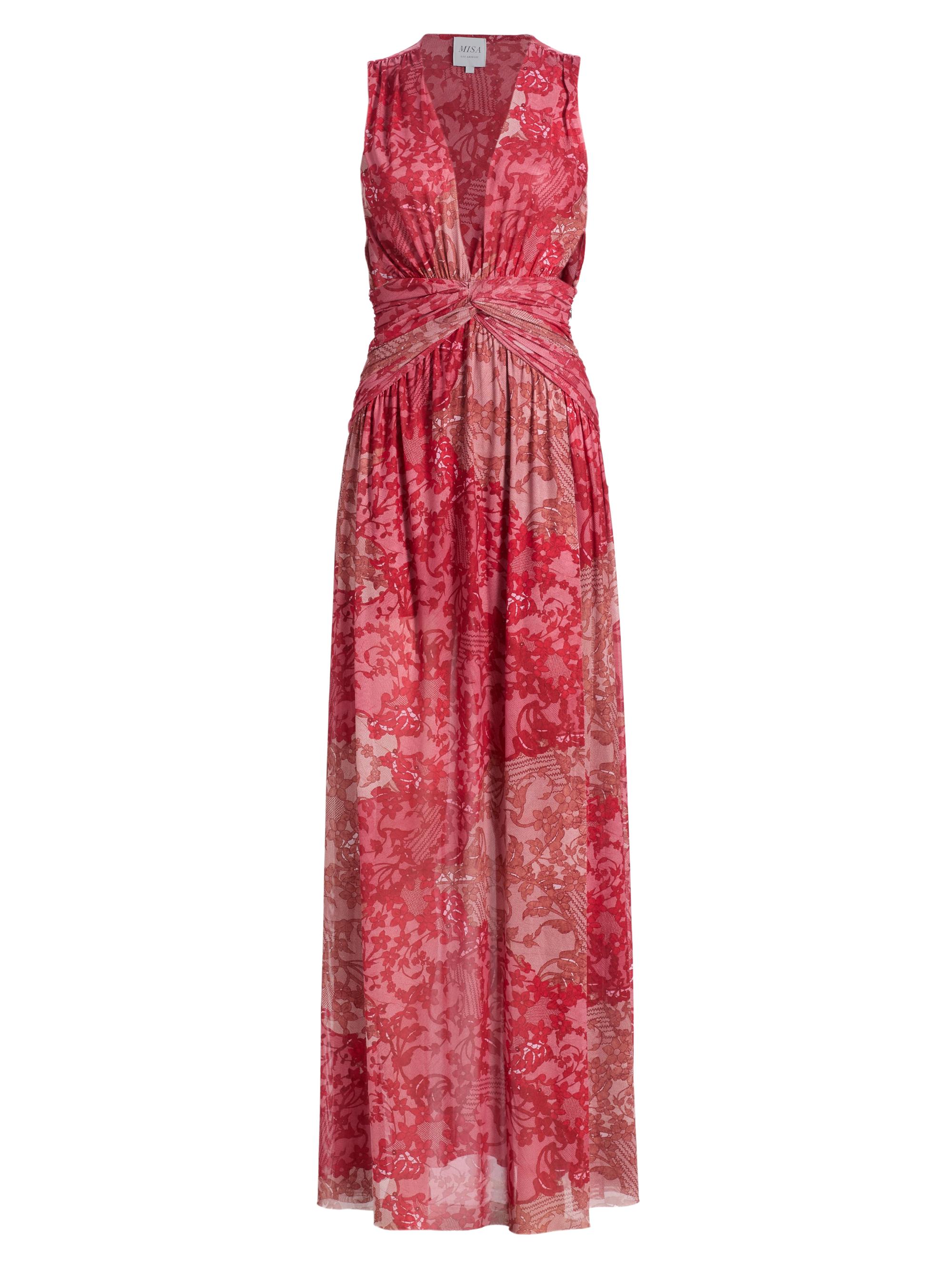 Misa Los Angeles Women's Imani Floral Lace-Print Maxi Dress - Patchwork Lace