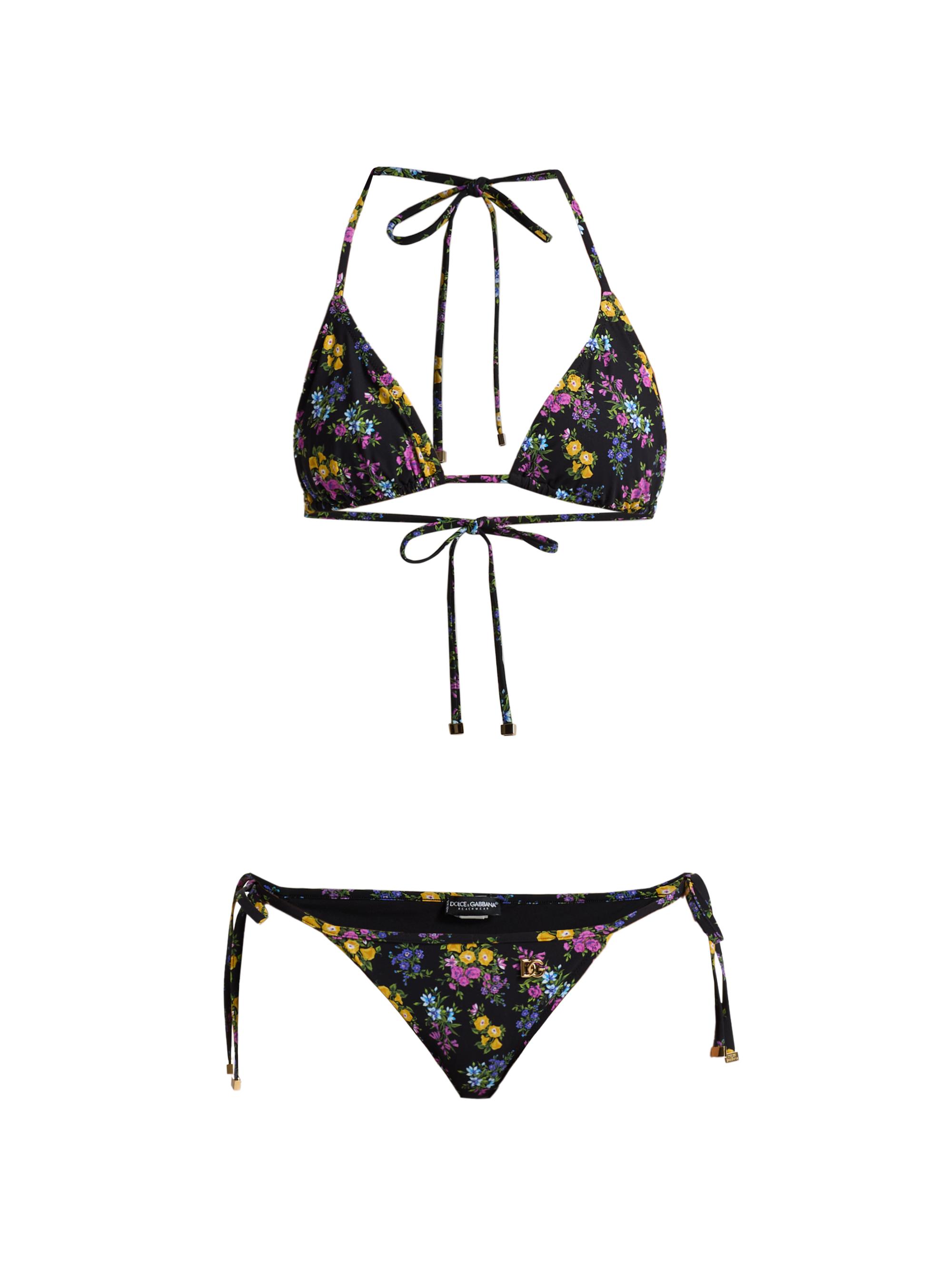 Dolce & Gabbana Women's Floral Bouquet Print String Bikini