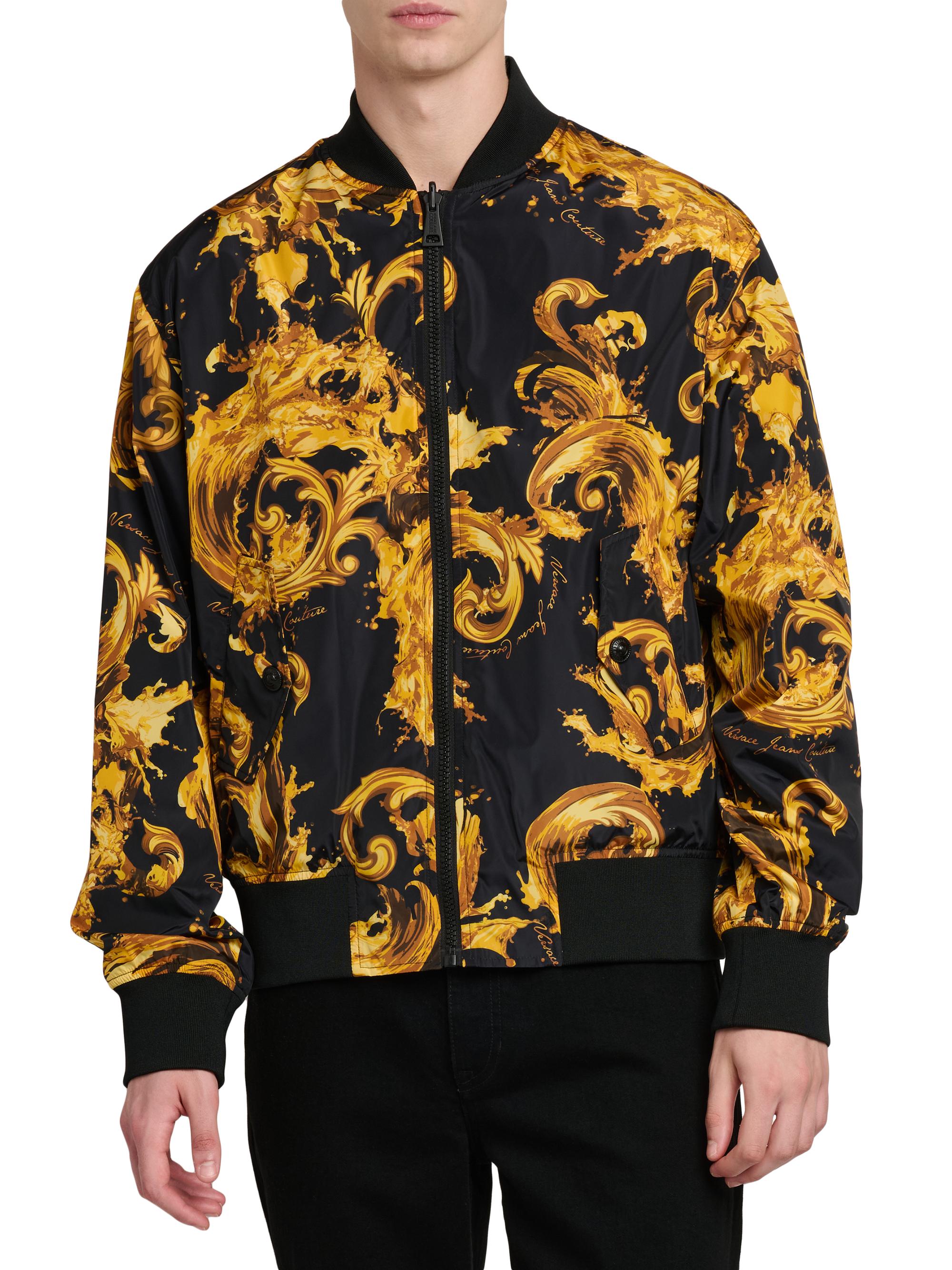 Versace Jeans Couture Filigree Reversible Bomber Jacket | Saks