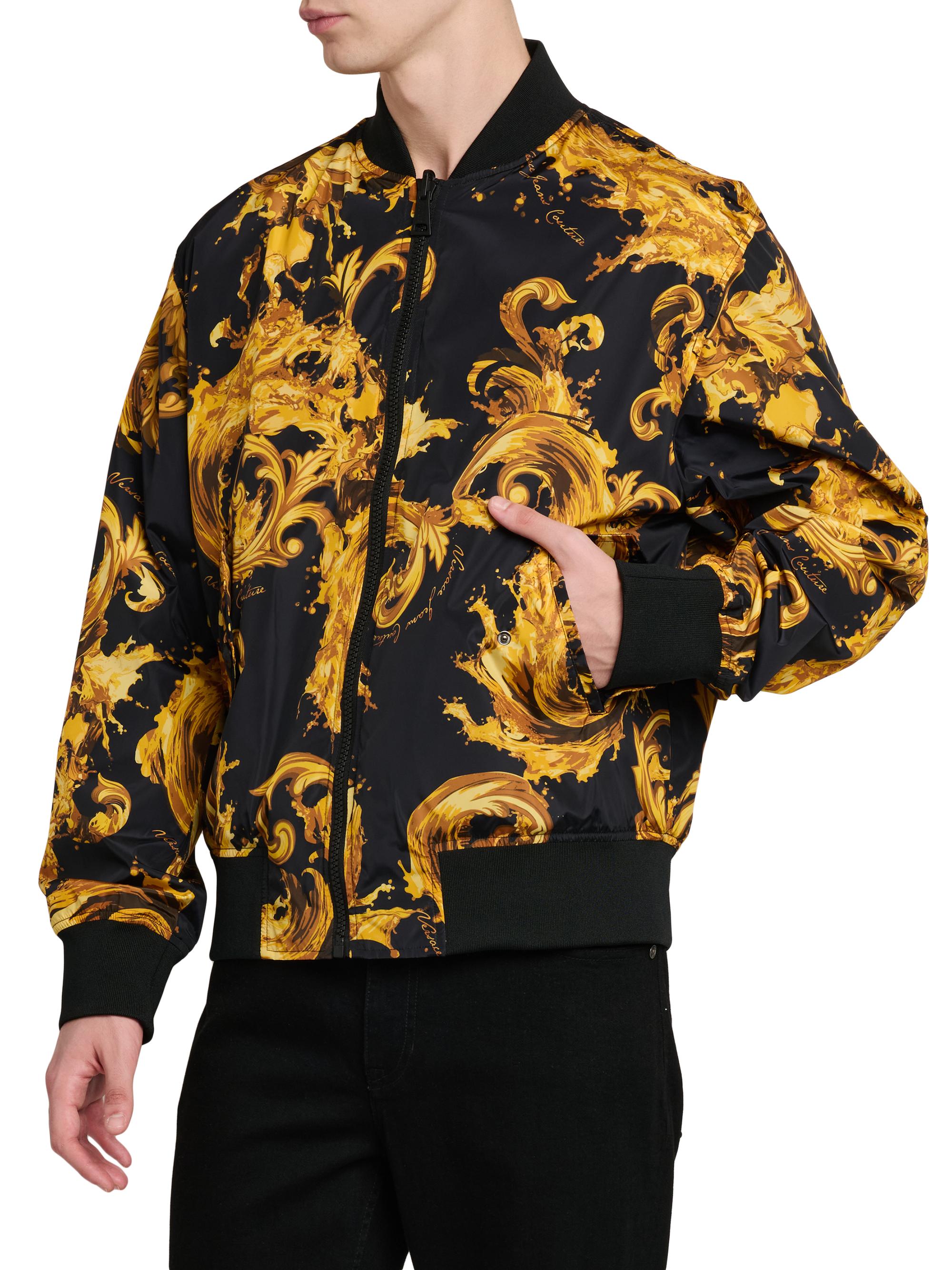 Versace Jeans Couture Filigree Reversible Bomber Jacket | Saks