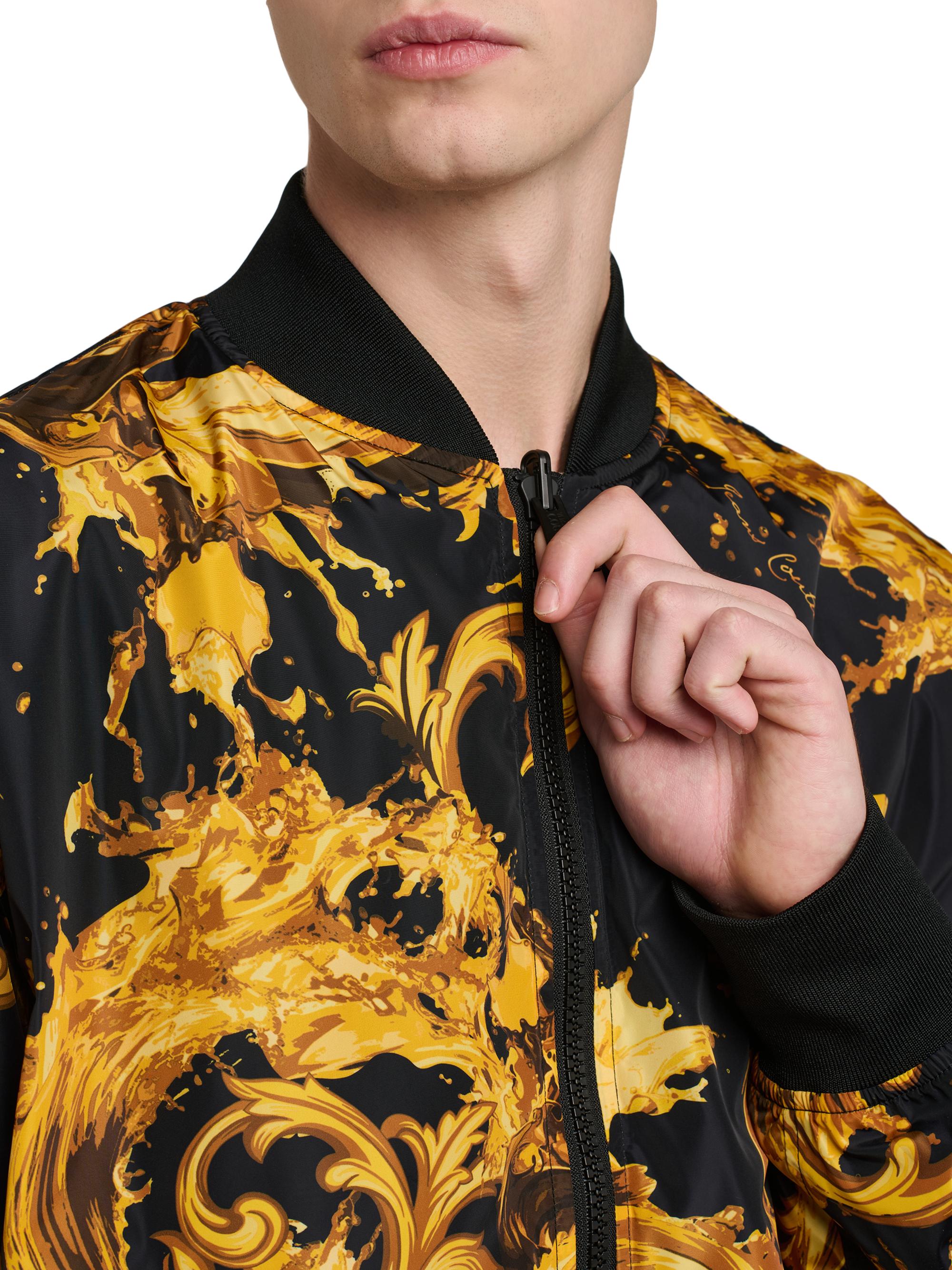 Versace Jeans Couture Filigree Reversible Bomber Jacket | Saks