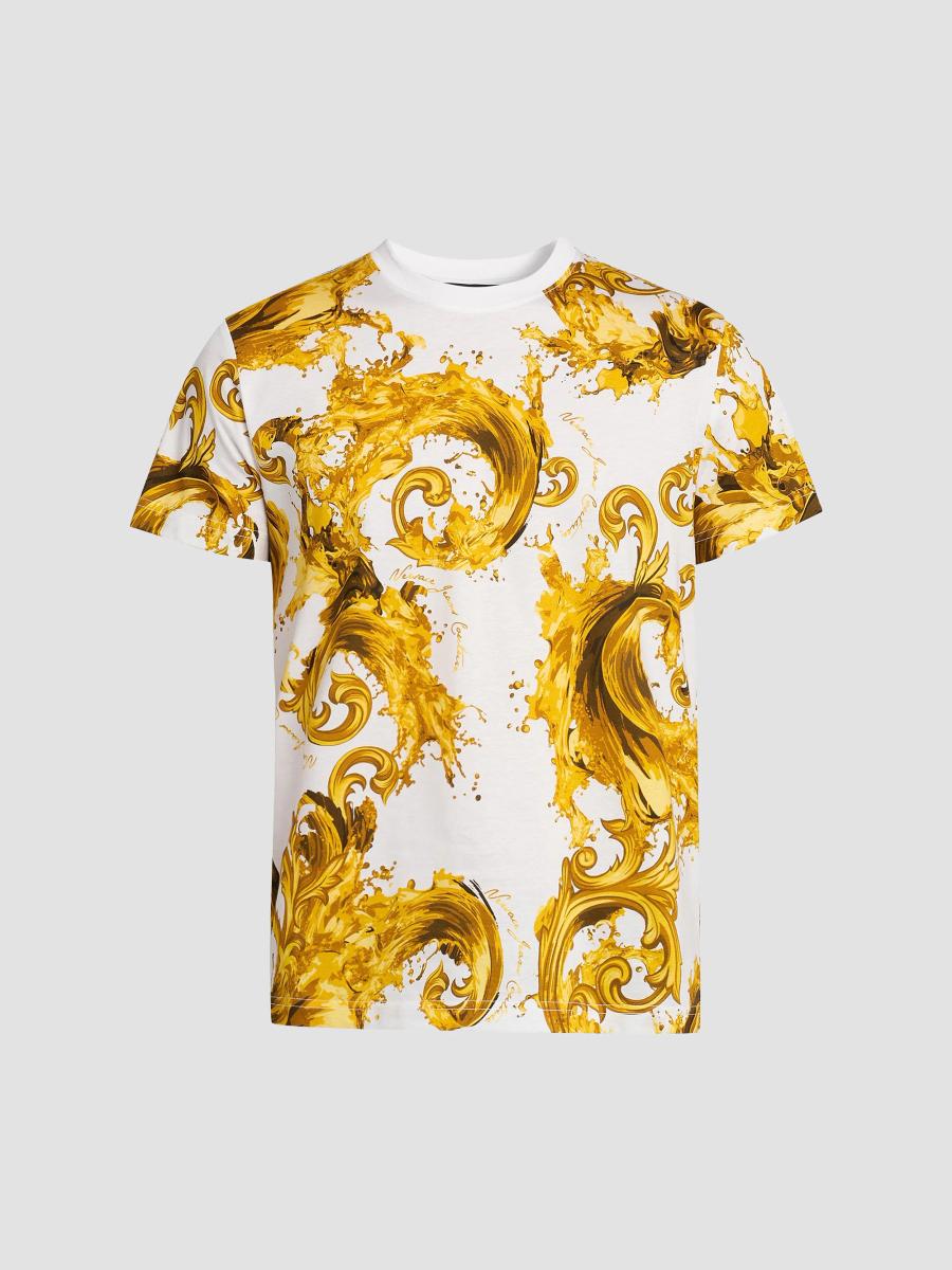 Versace Jeans Couture Filigree Cotton Crewneck T-Shirt | Saks