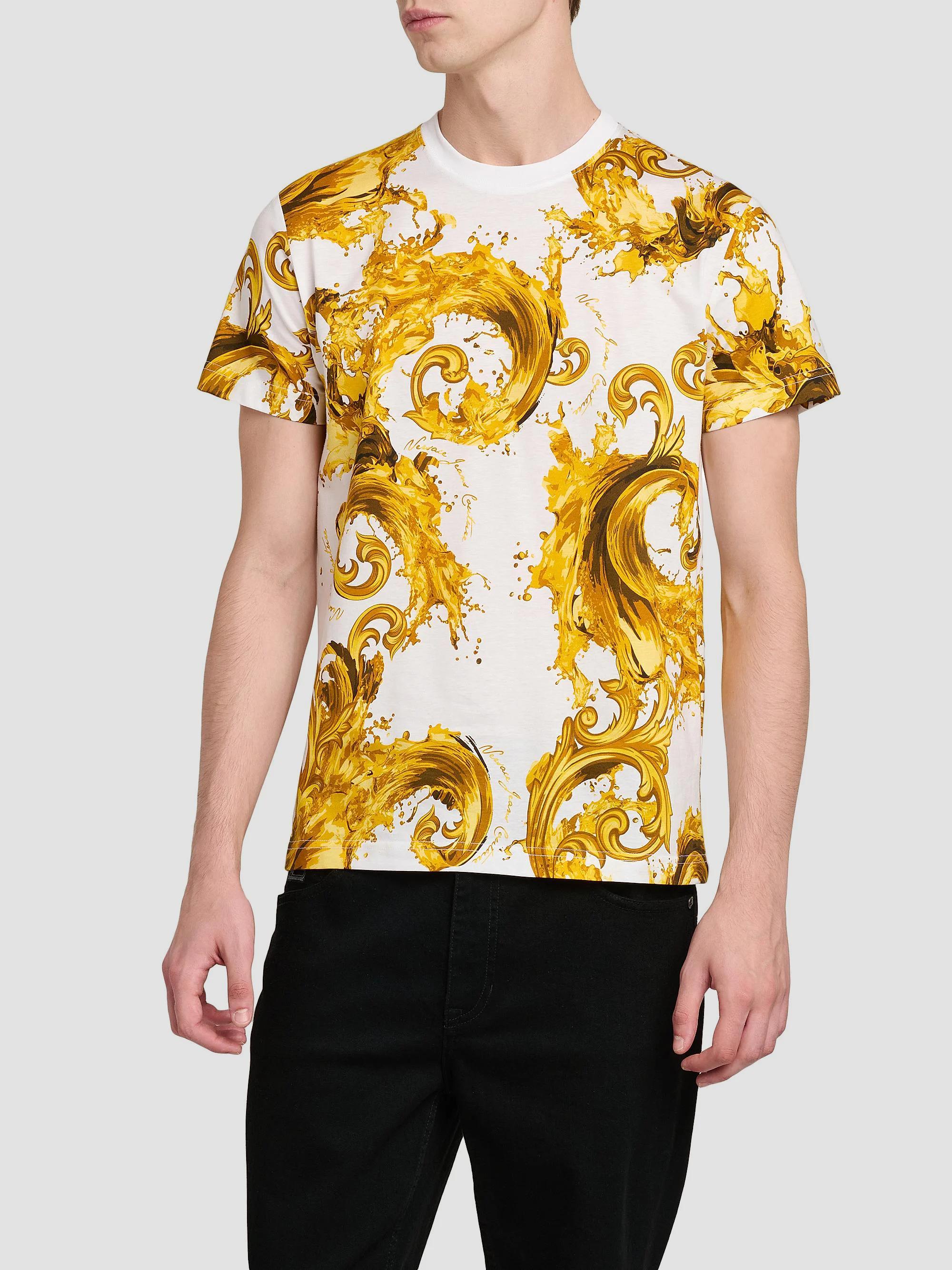 Versace Jeans Couture Filigree Cotton Crewneck T-Shirt | Saks