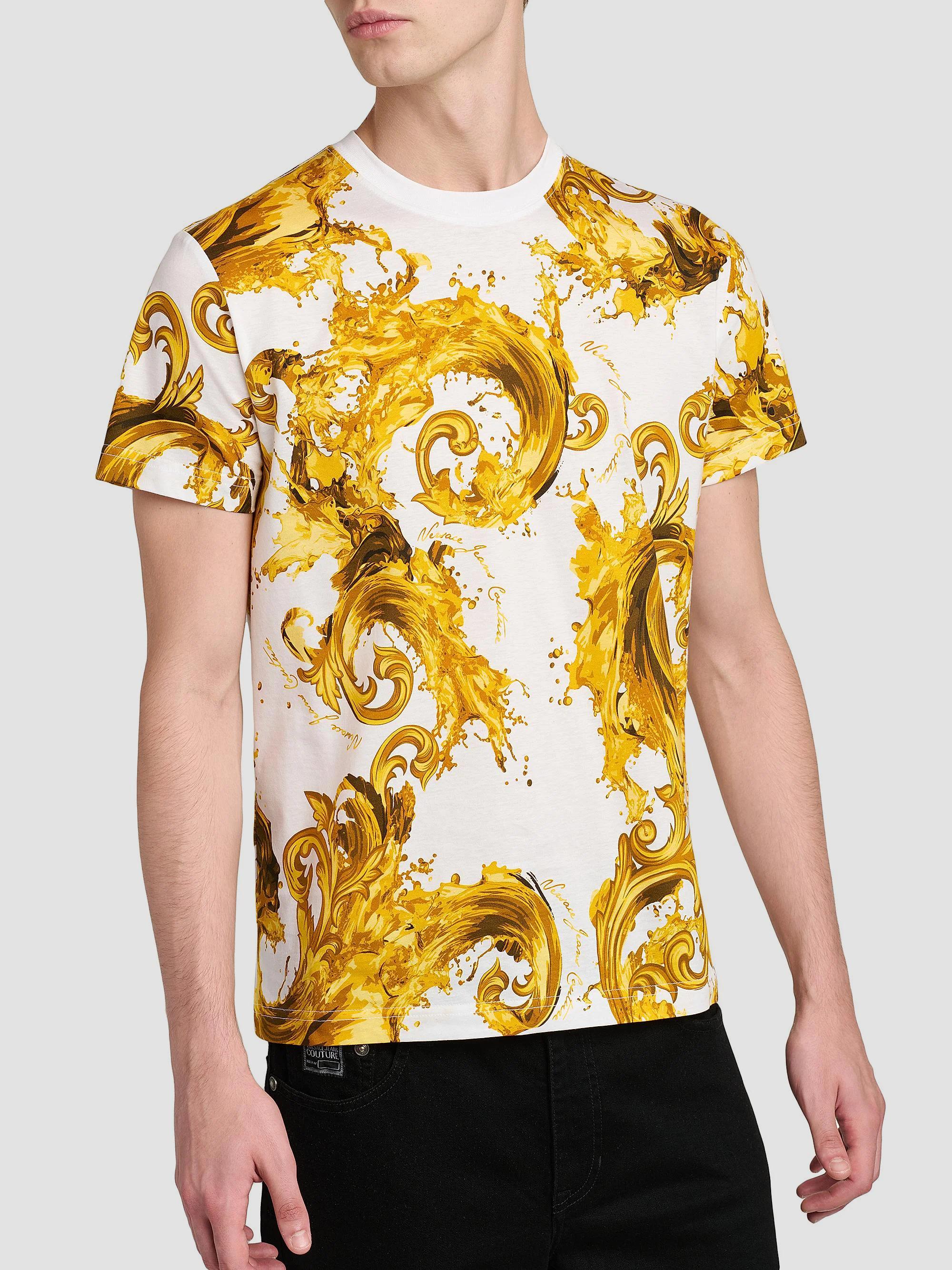 Versace Jeans Couture Filigree Cotton Crewneck T-Shirt | Saks