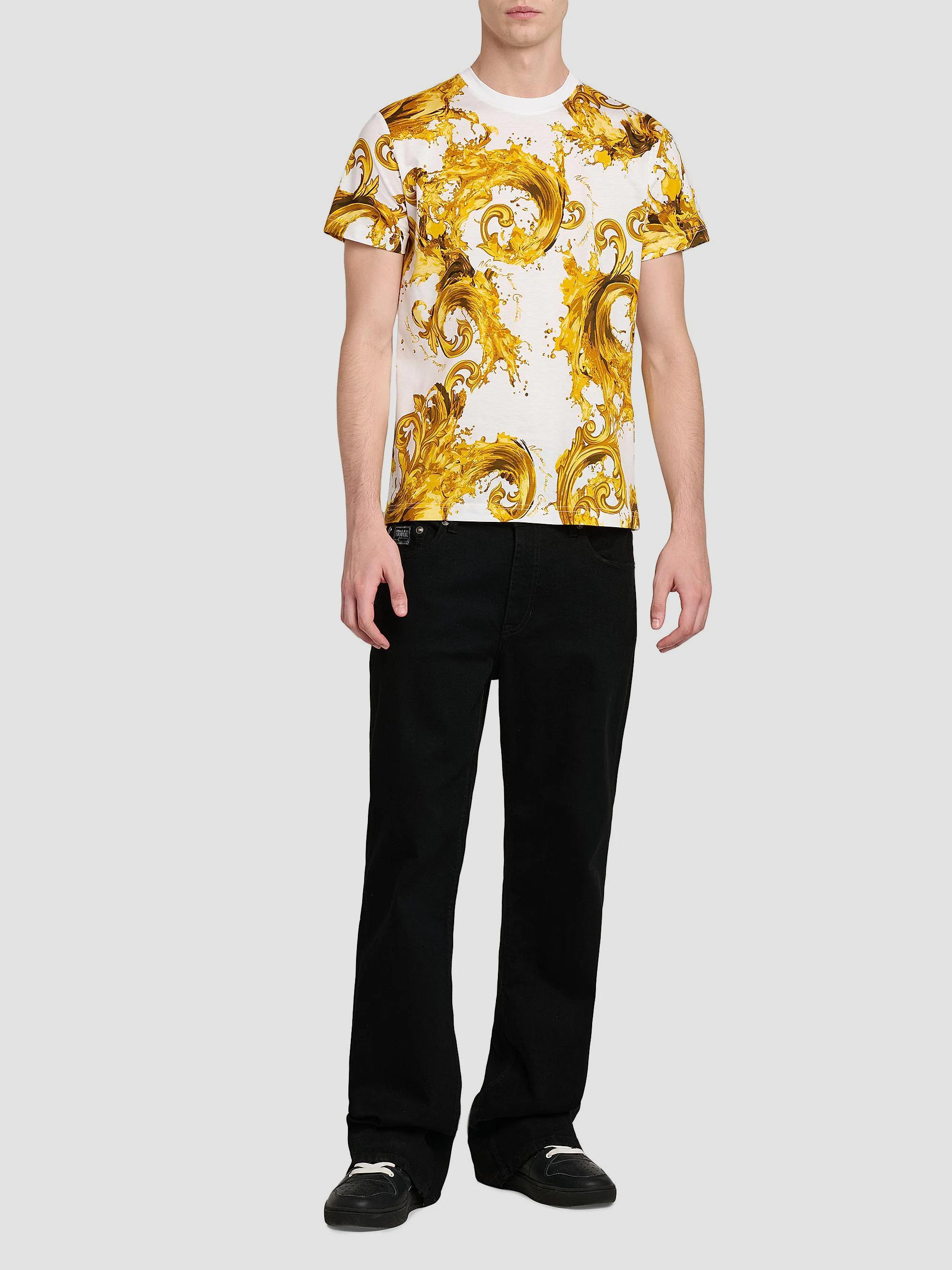 Versace Jeans Couture Filigree Cotton Crewneck T-Shirt | Saks
