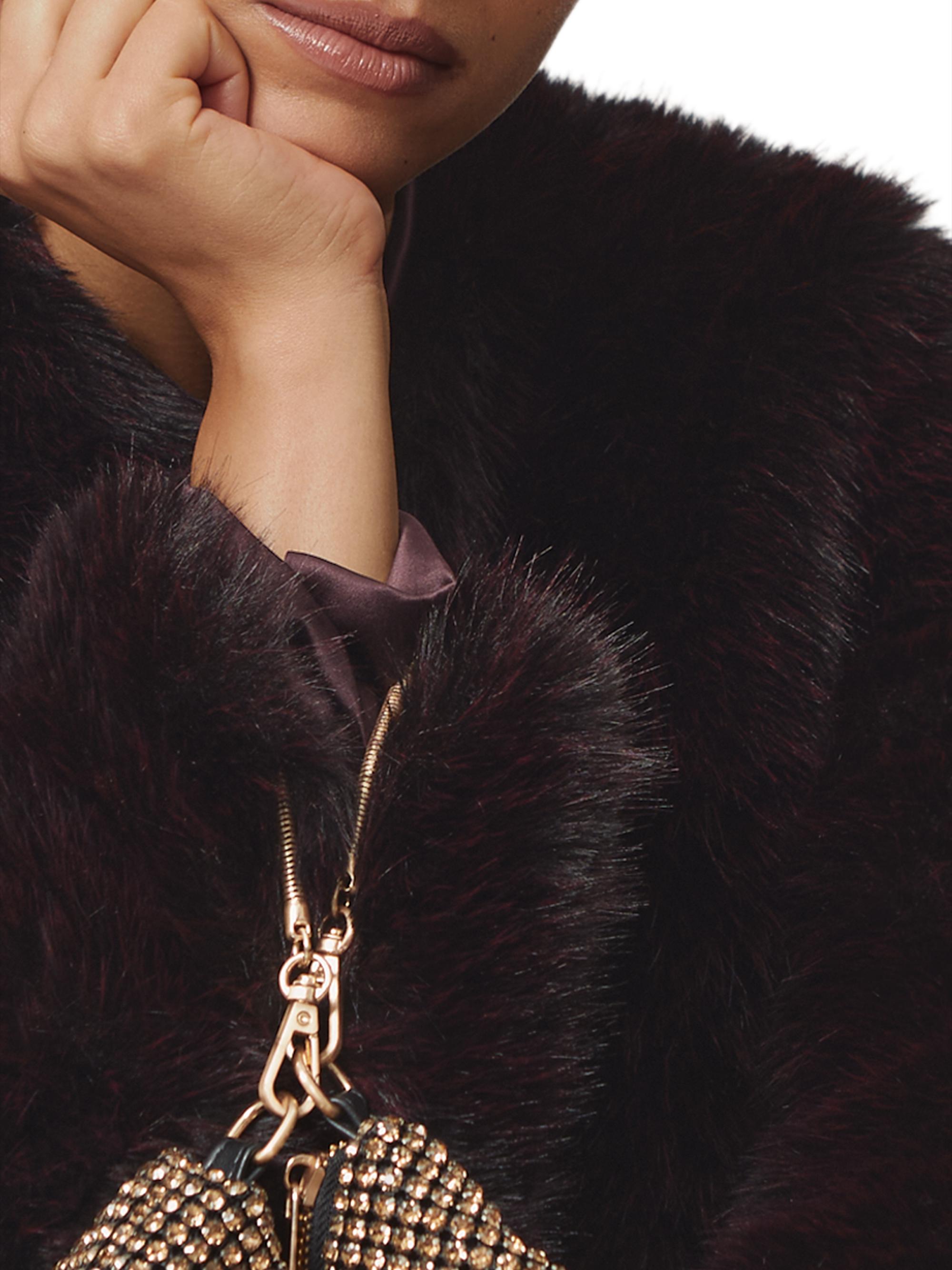 Reiss Marco Faux-Fur Short Coat | Saks Fifth Avenue