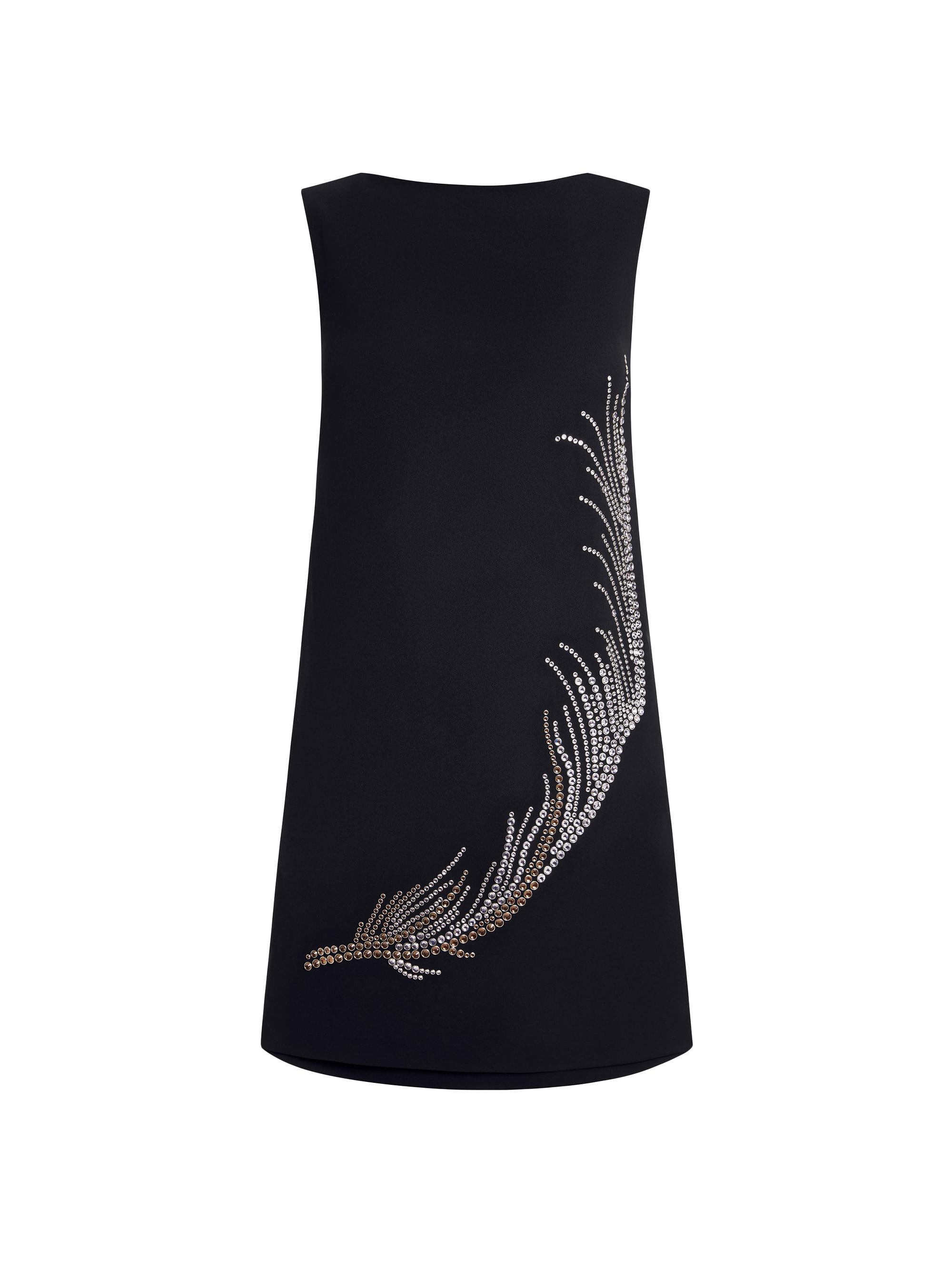 16Arlington Women's Ayre Embellished Feather Minidress - Nero