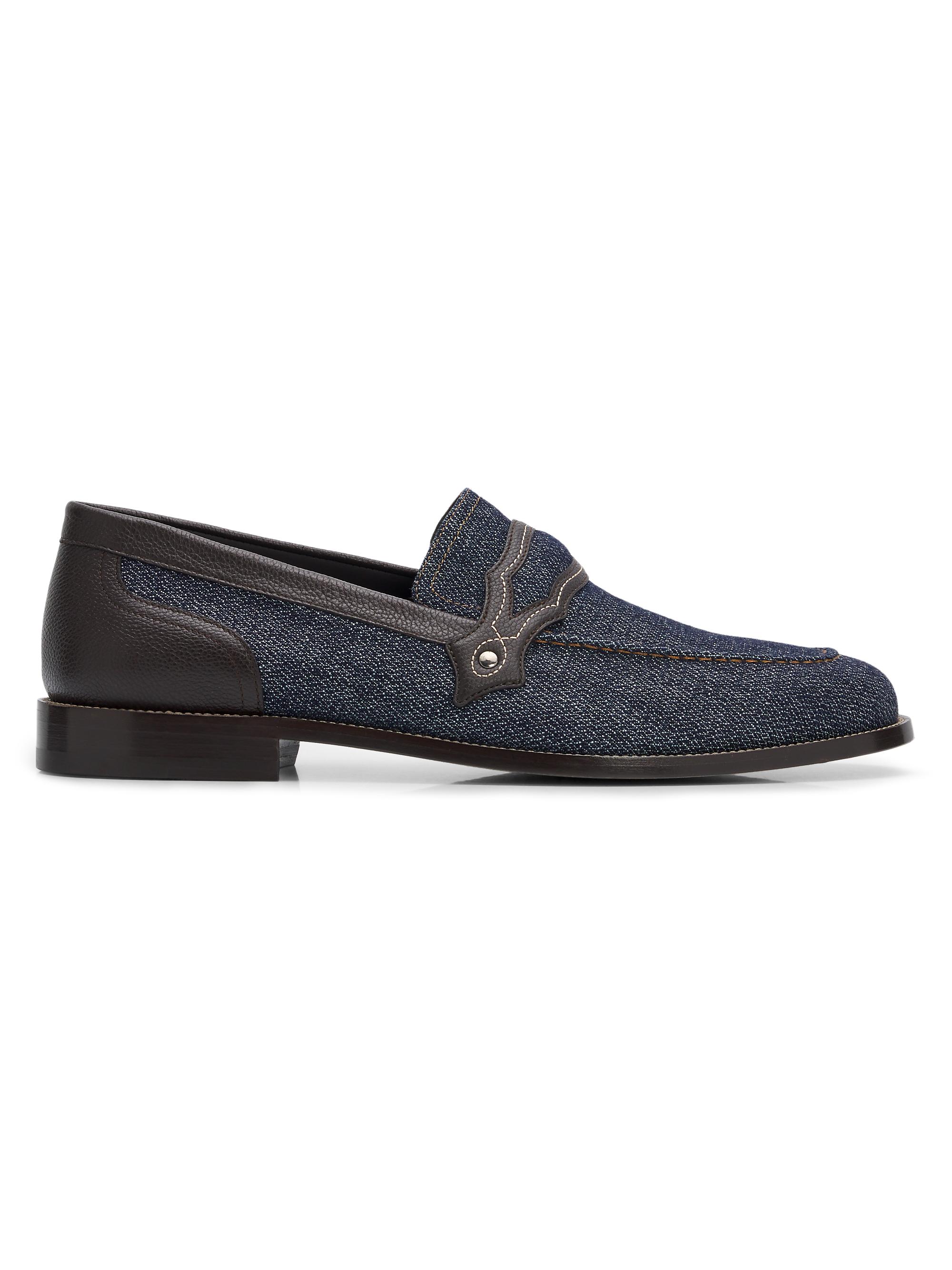 John Lobb Thorne Pebble-Grained Leather Penny Loafers | Saks Fifth