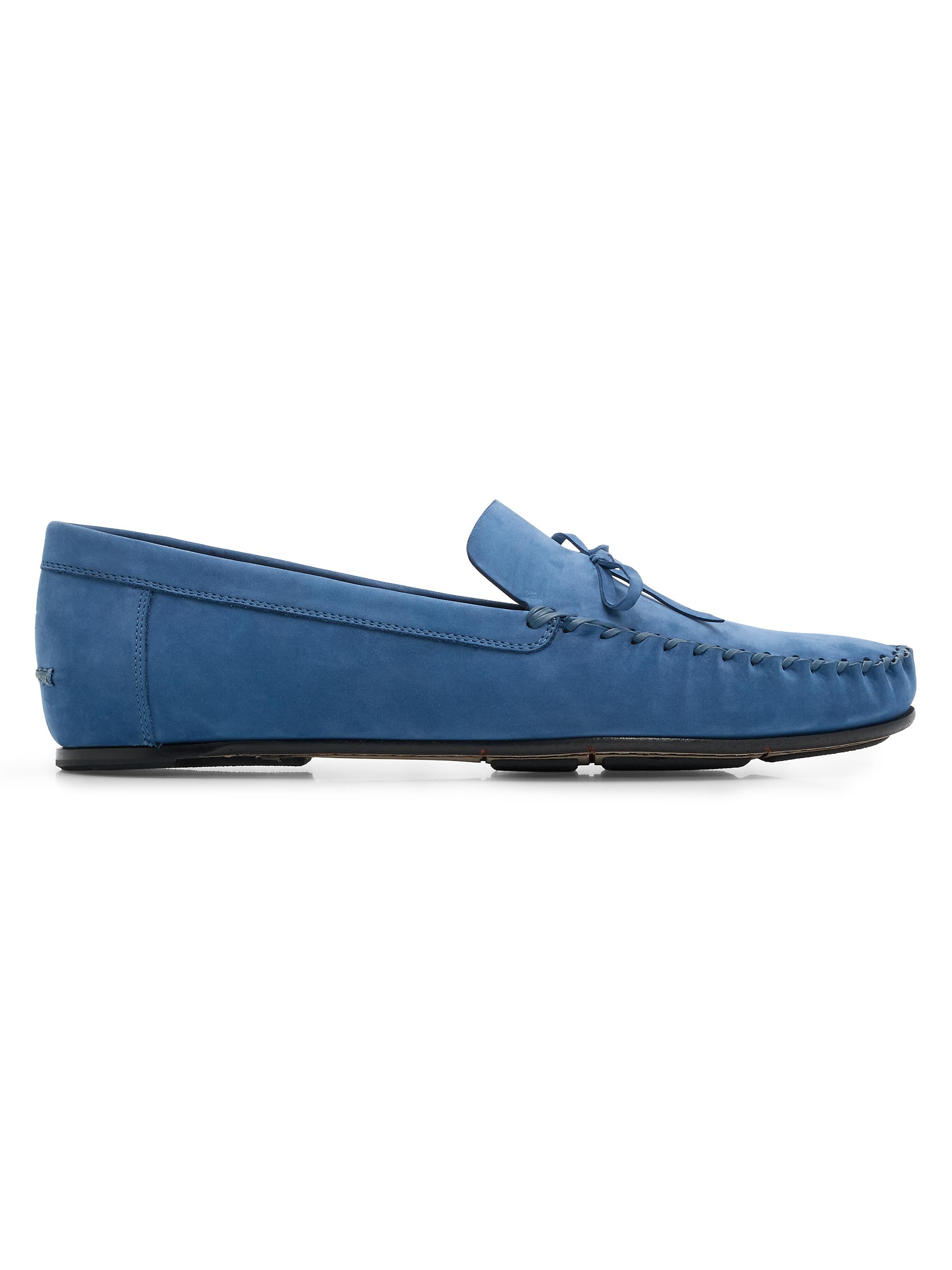 Manolo Blahnik Men's Gargano Suede Driving Loafers - Navy