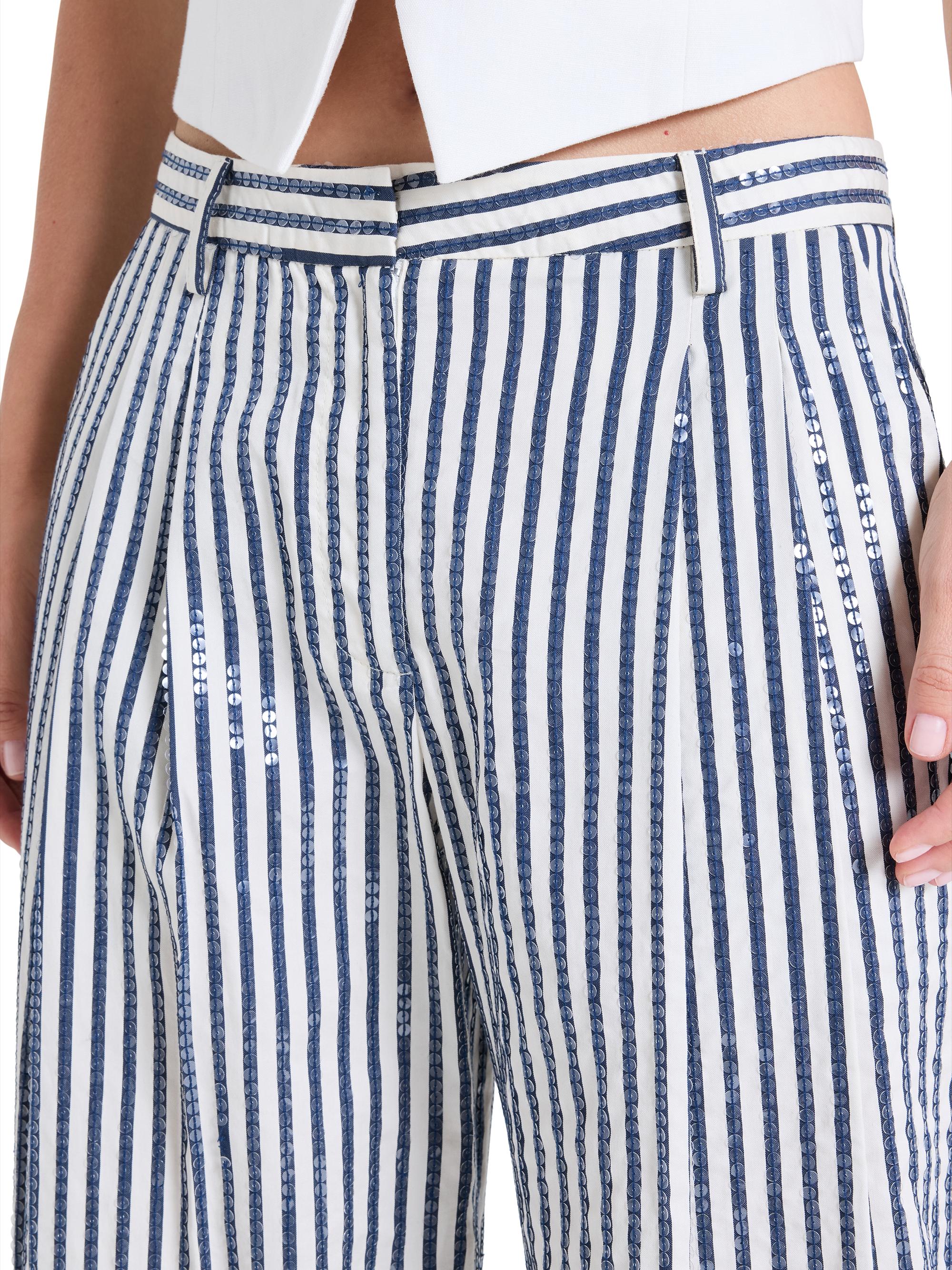 TWP Sulli Striped Sequin Trousers | Saks Fifth Avenue