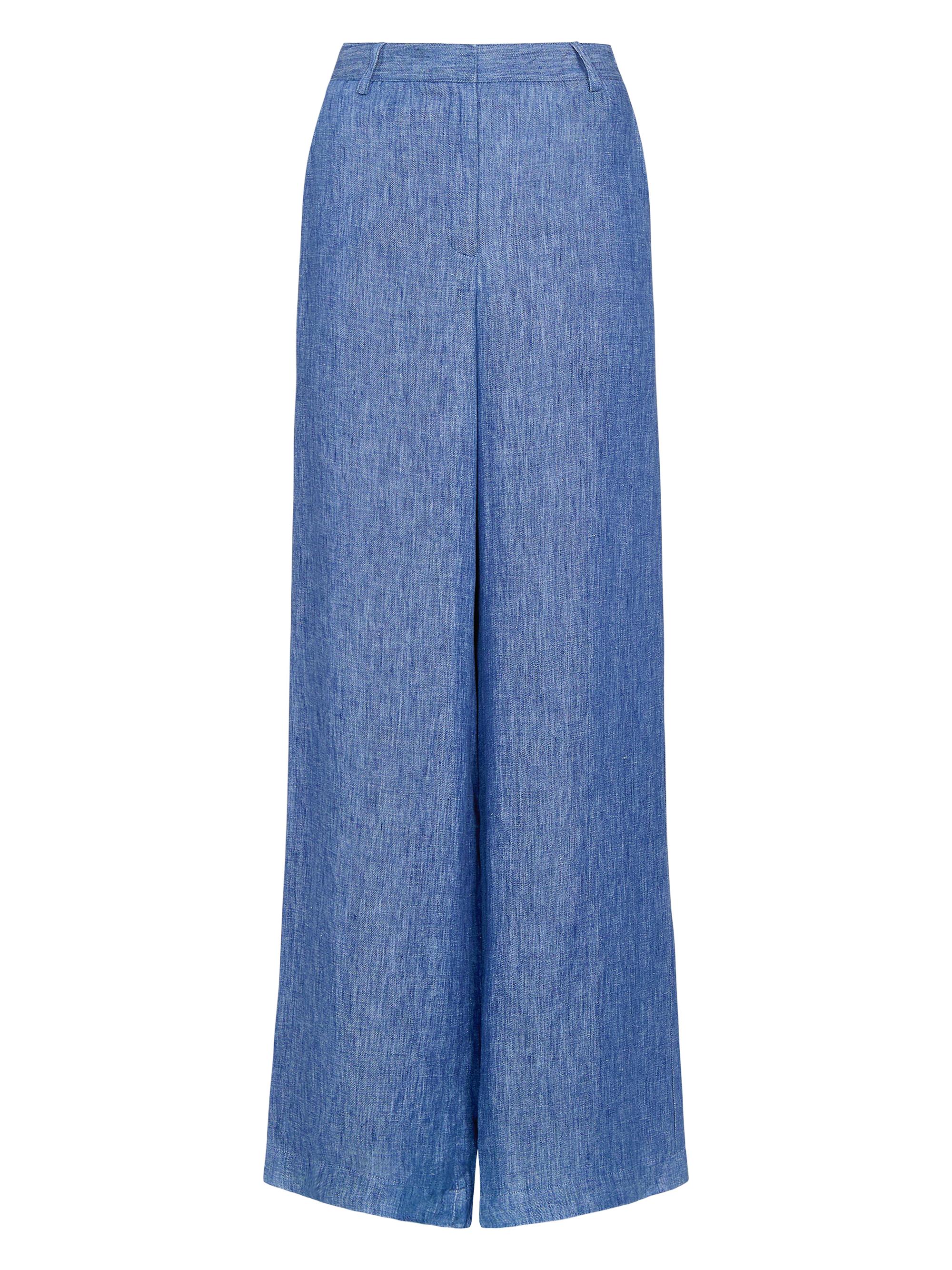 Zimmermann Pleated Denim Pants | Saks Fifth Avenue