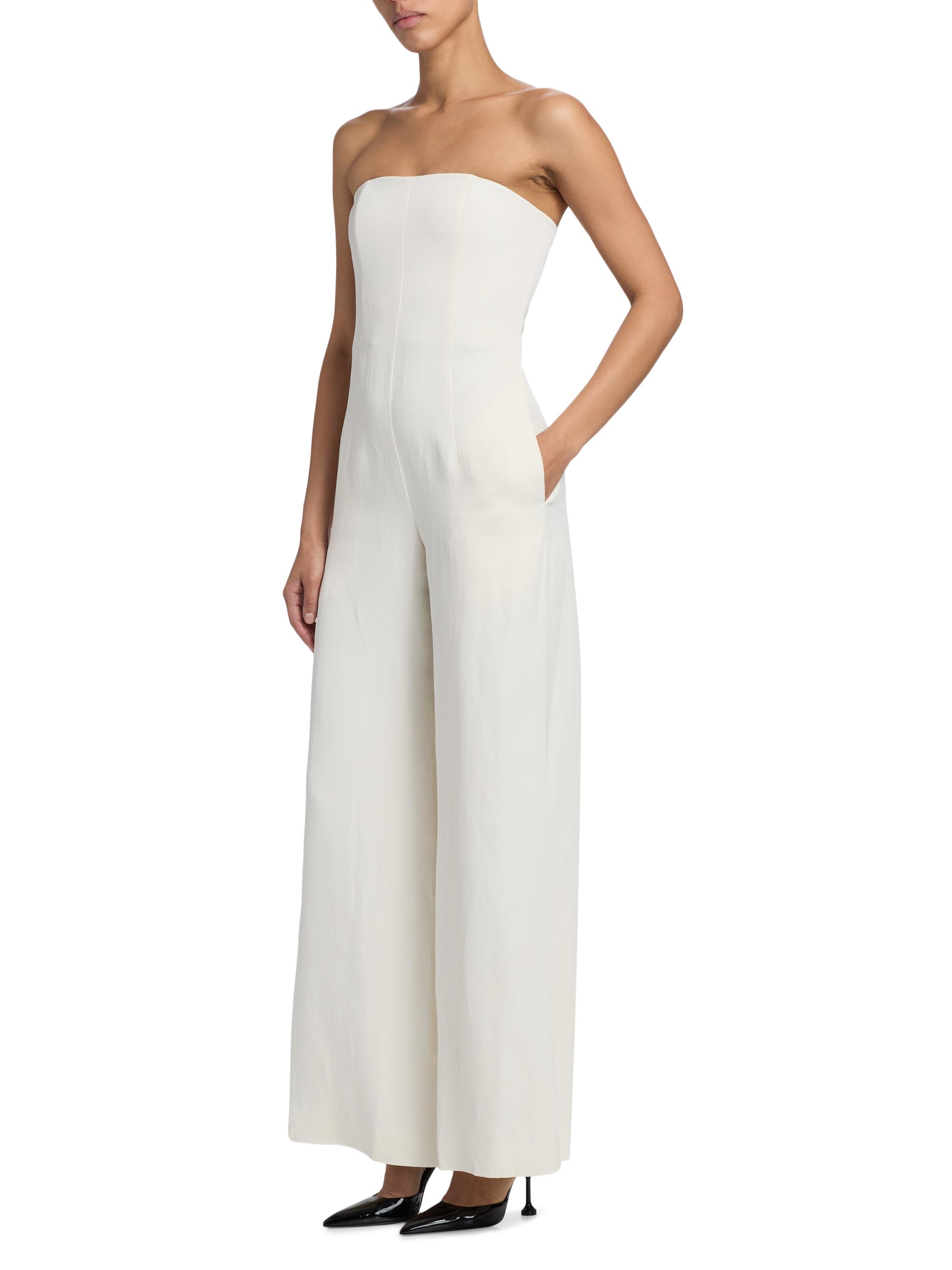 TWP Jade Strapless Straight-Leg Jumpsuit | Saks Fifth Avenue