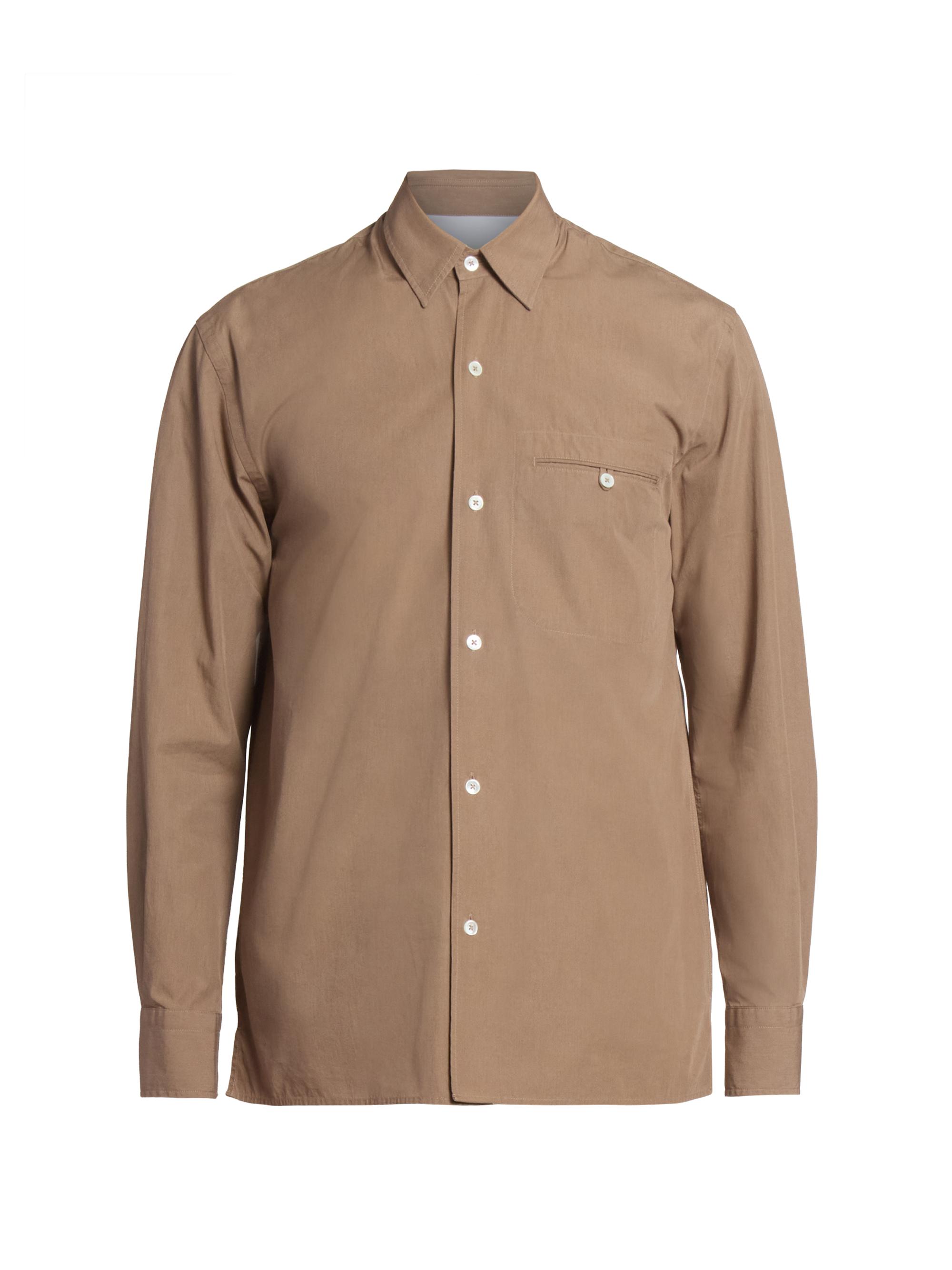 Officine Générale Men's Lionel Cotton Poplin Shirt - Ginger Bread