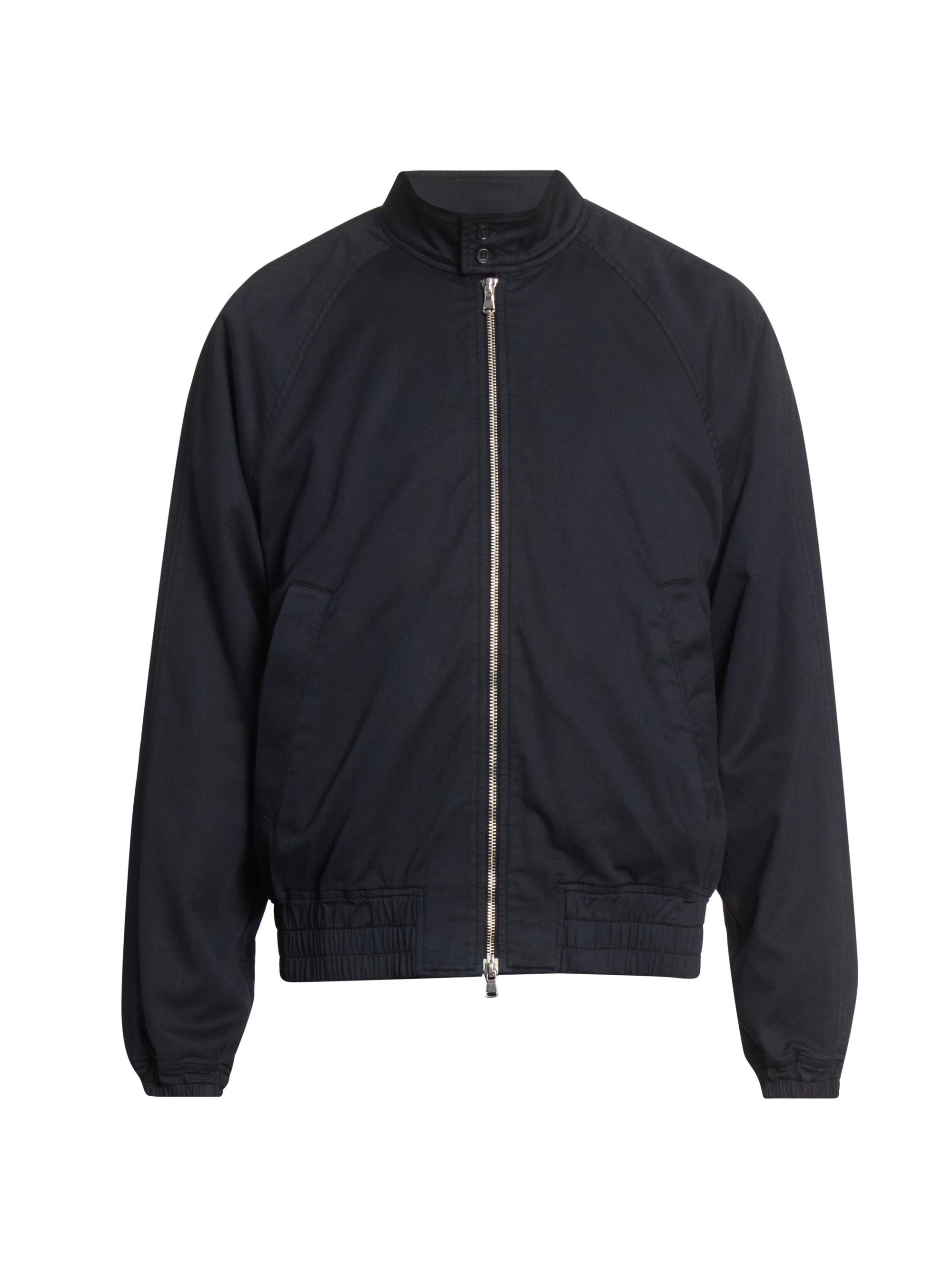 Emporio Armani Textured Cotton Zip-Front Jacket | Saks Fifth Avenue
