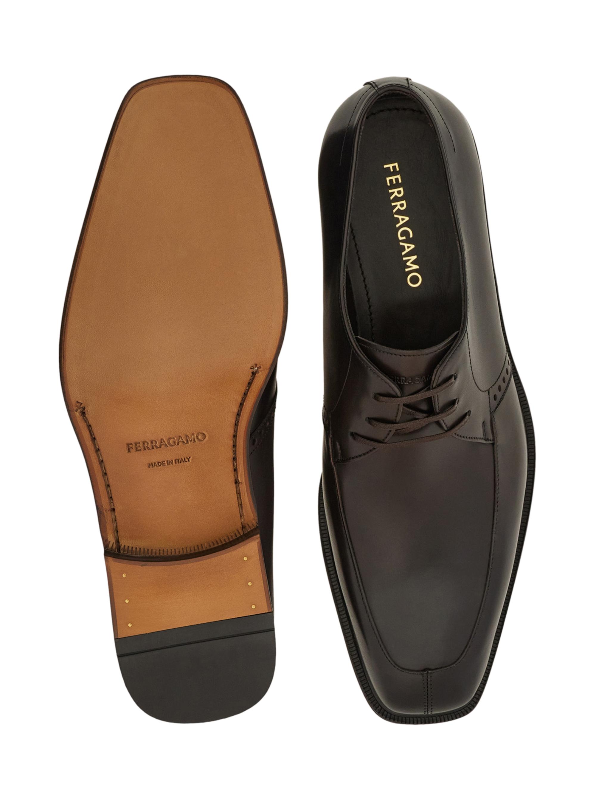 FERRAGAMO Trenton Leather Derby Shoes | Saks Fifth Avenue