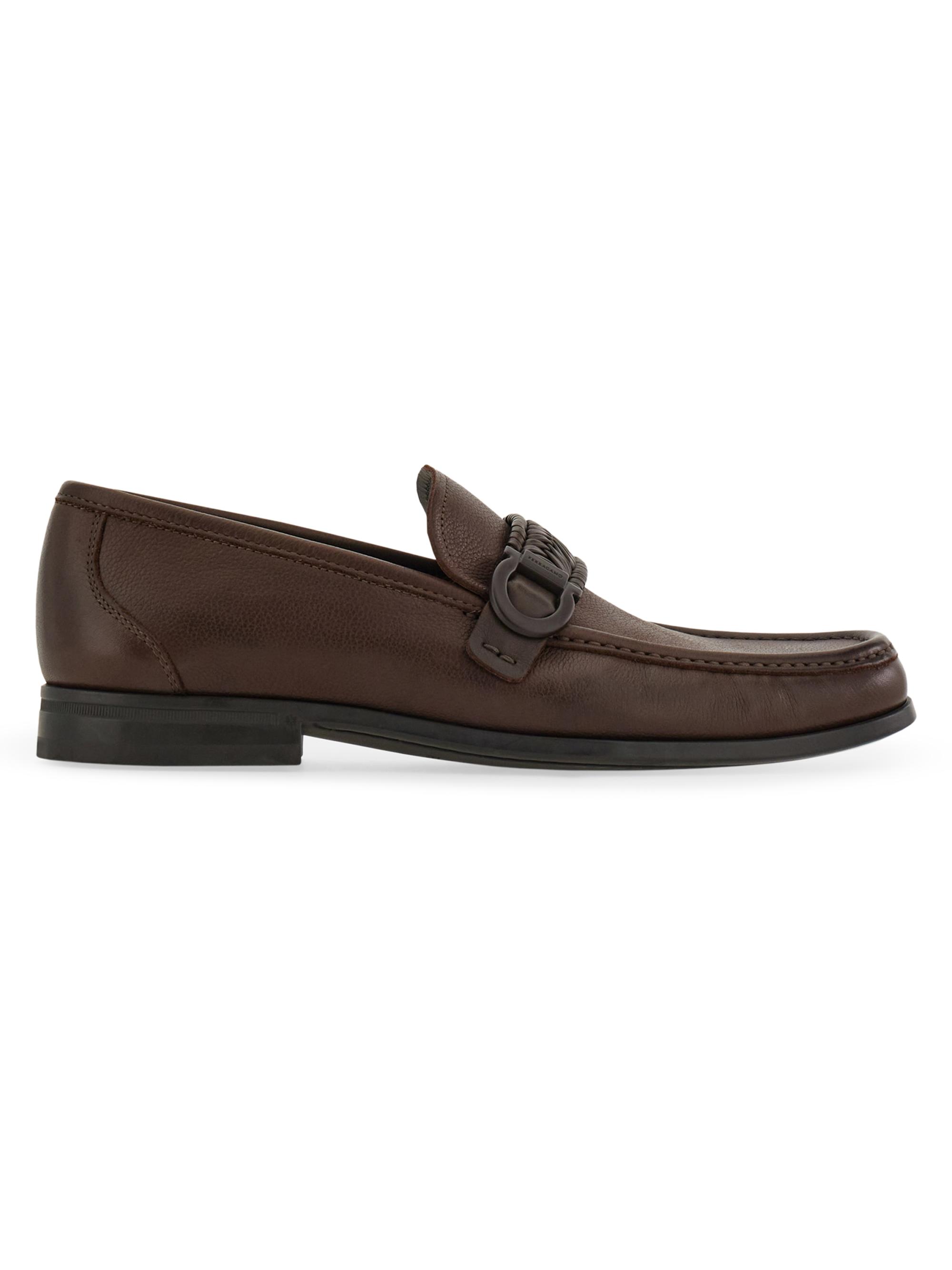 FERRAGAMO Parigi Suede Gancini Loafers | Saks Fifth Avenue display picture 1