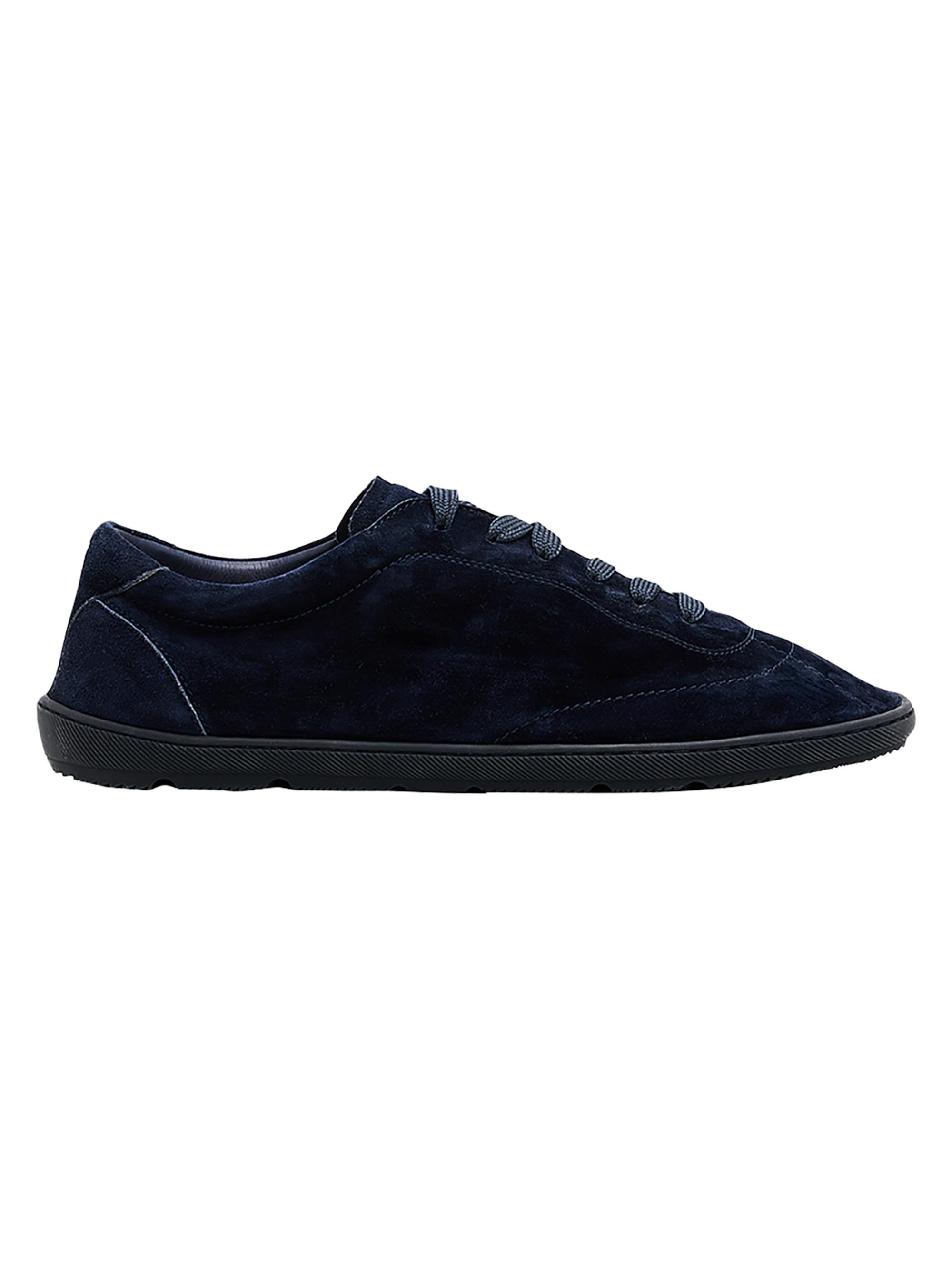 Brunello Cucinelli Men's Suede Low-Top Sneakers - Midnight Blue