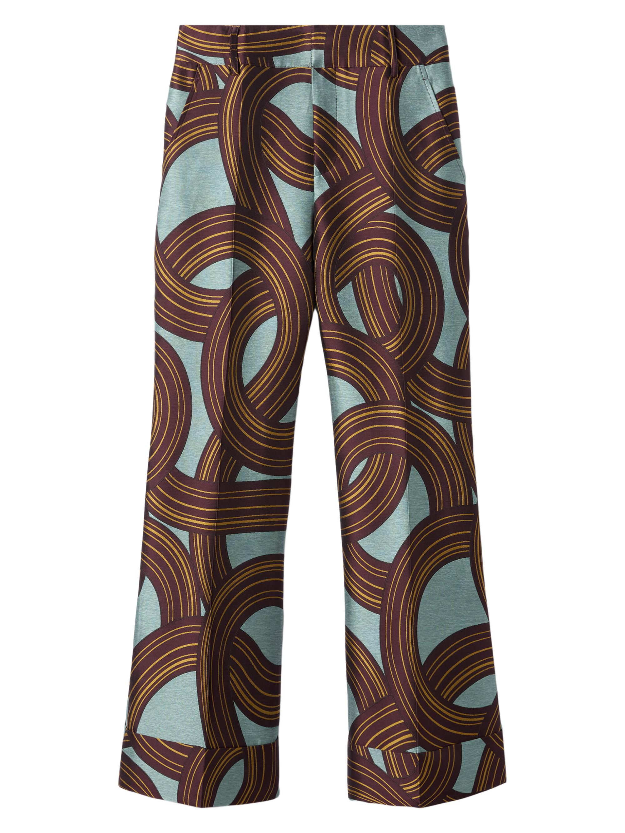 La DoubleJ Women's Hendrix Pants - Montecarlo Jacquard Dusty Blue