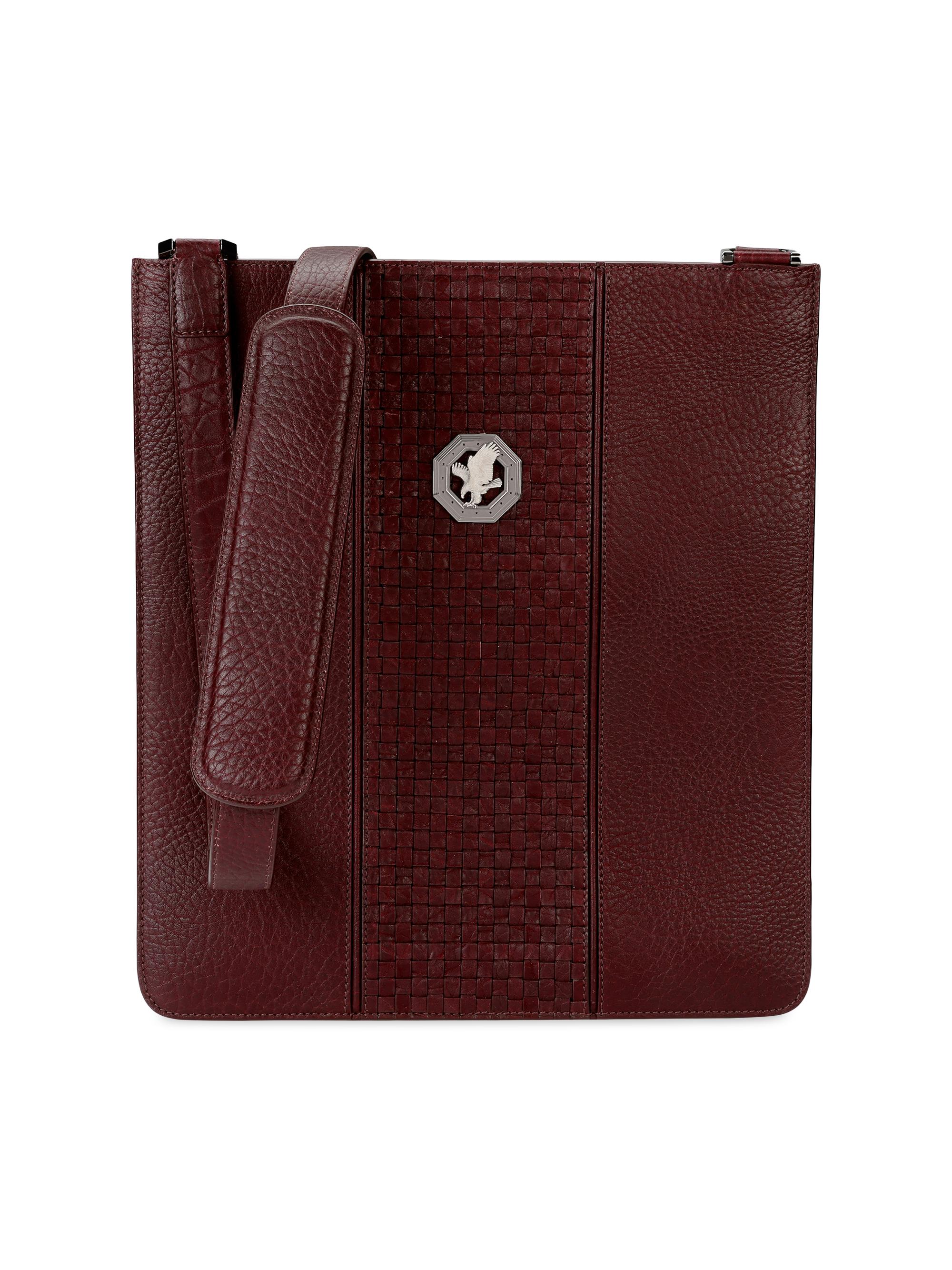 Stefano Ricci Men's Sophisticated Shoulder Bag - Dark Red
