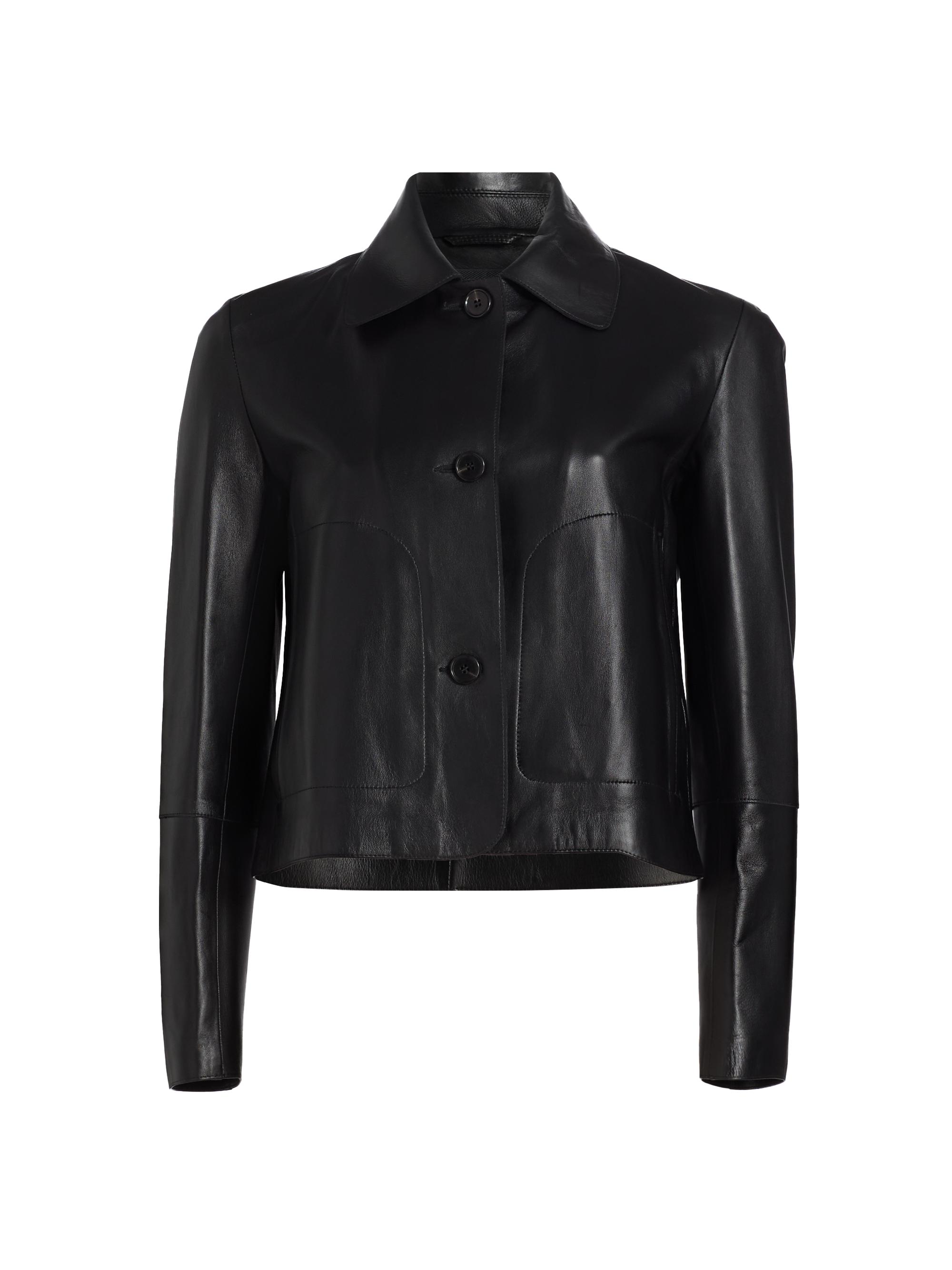 The Row Anasta Bonded Leather Jacket | Saks Fifth Avenue