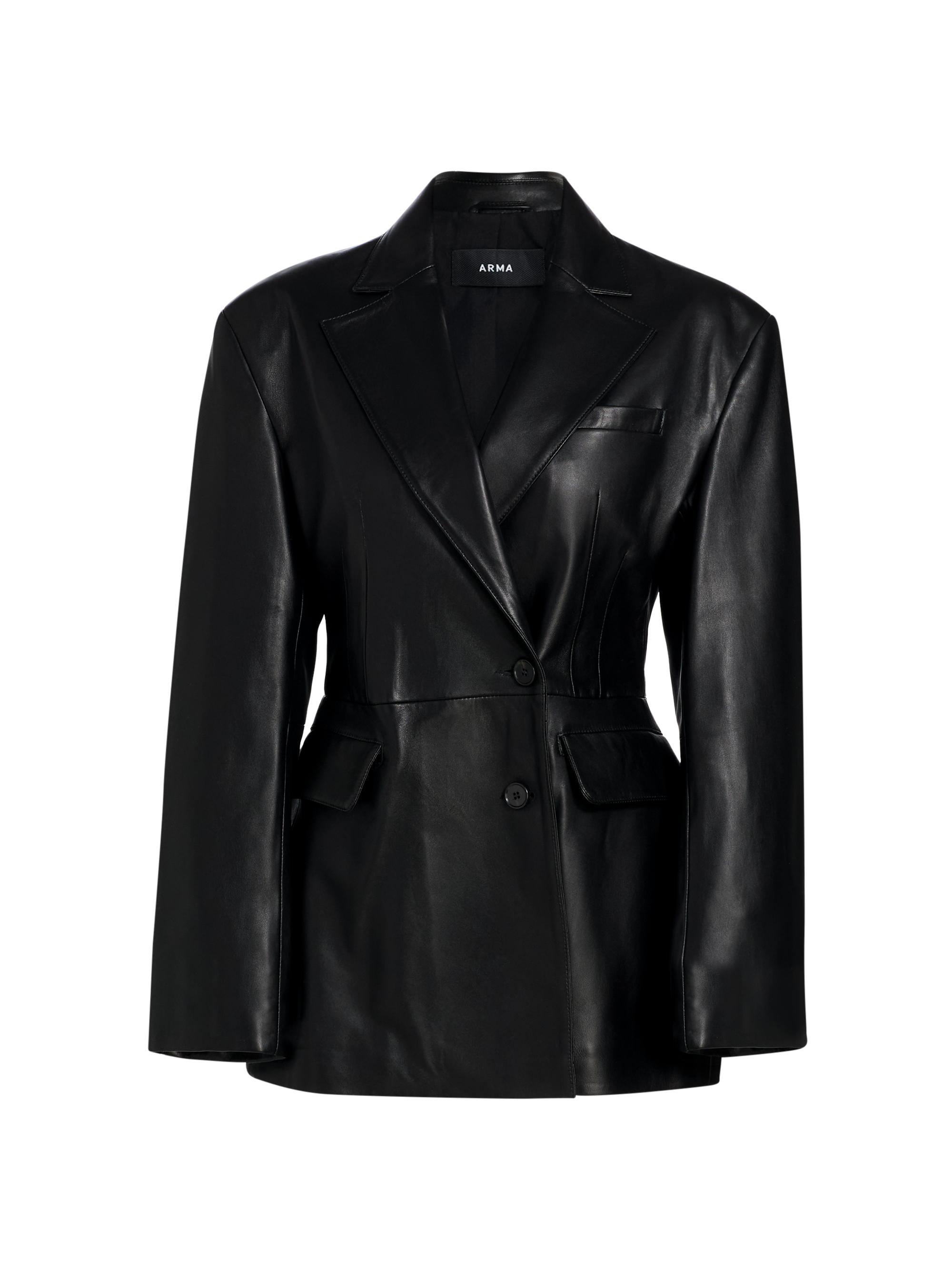 Arma Women's Lydia Leather Blazer - Black