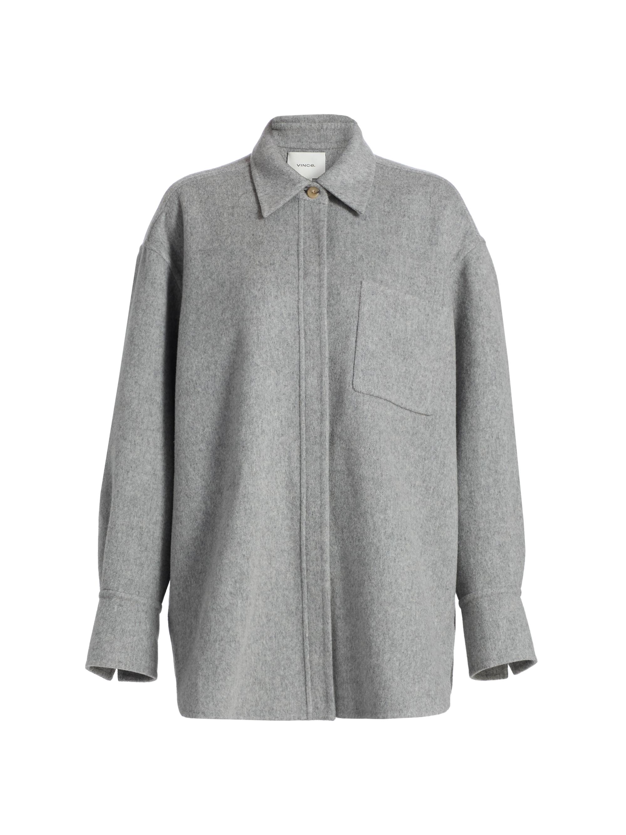 Double-Faced Wool Shirt Jacket
