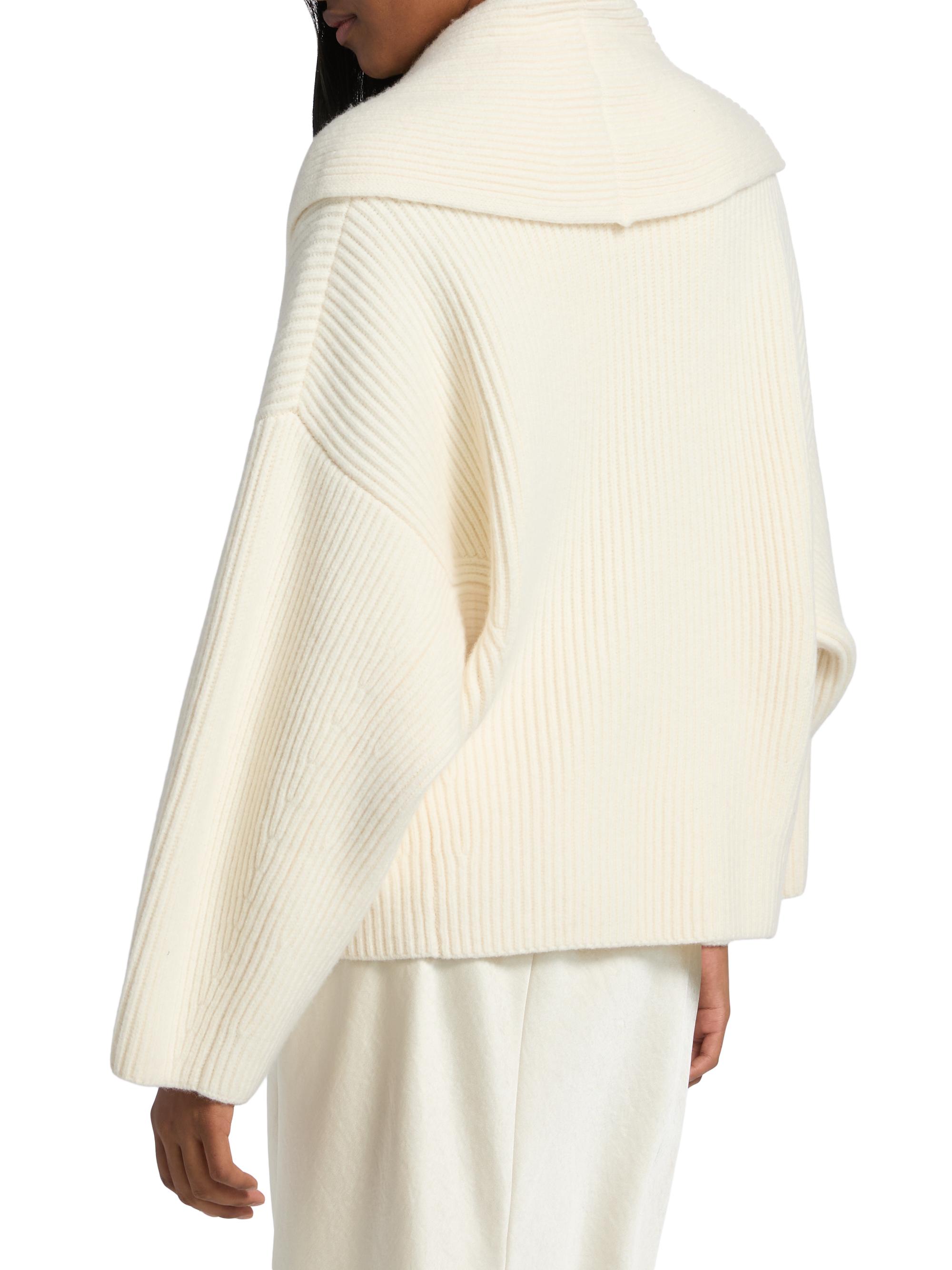 Vince Ribbed Wool-Blend Sweater | Saks Fifth Avenue
