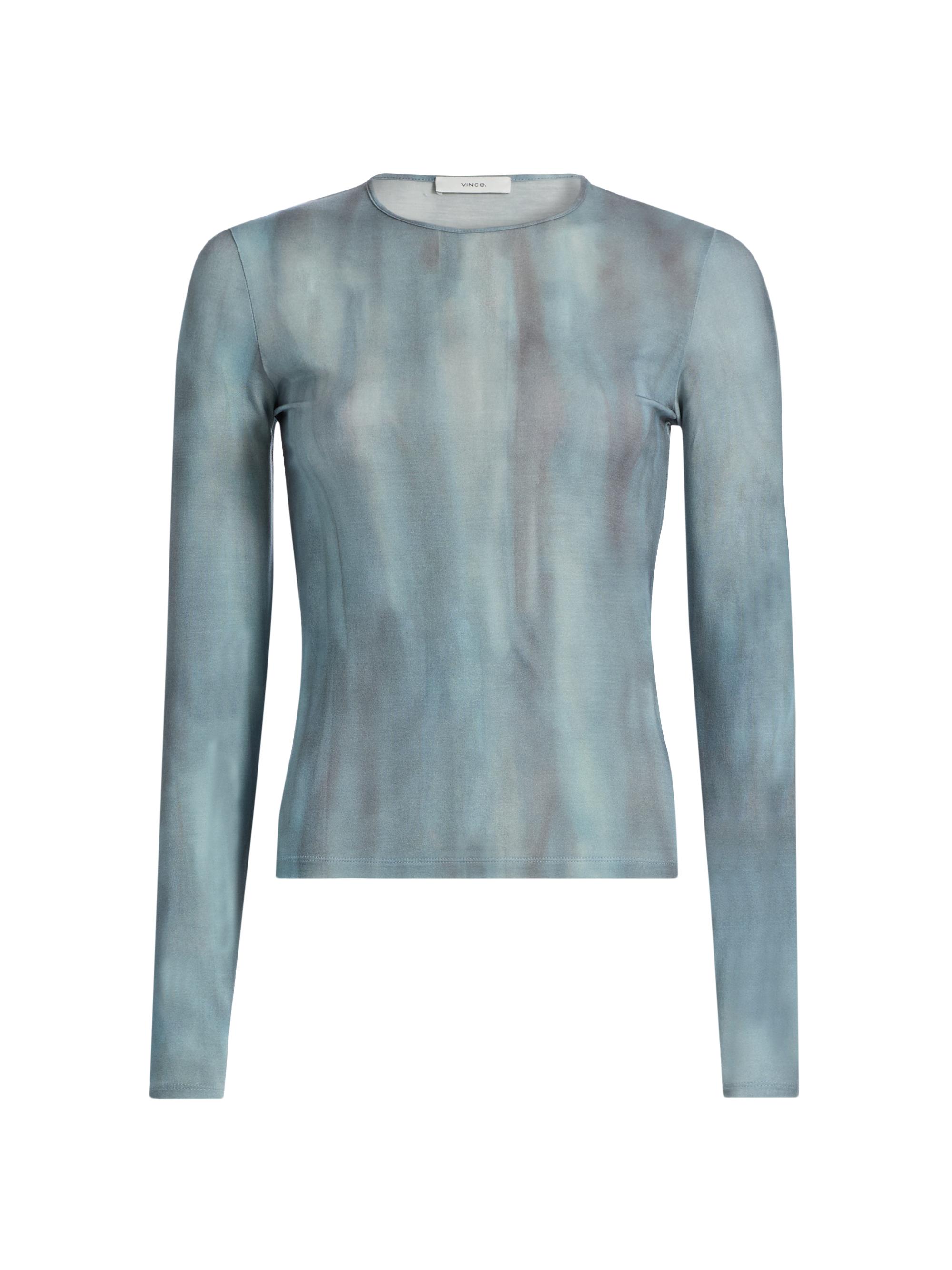 Tie-Dye Pima Cotton-Blend Top