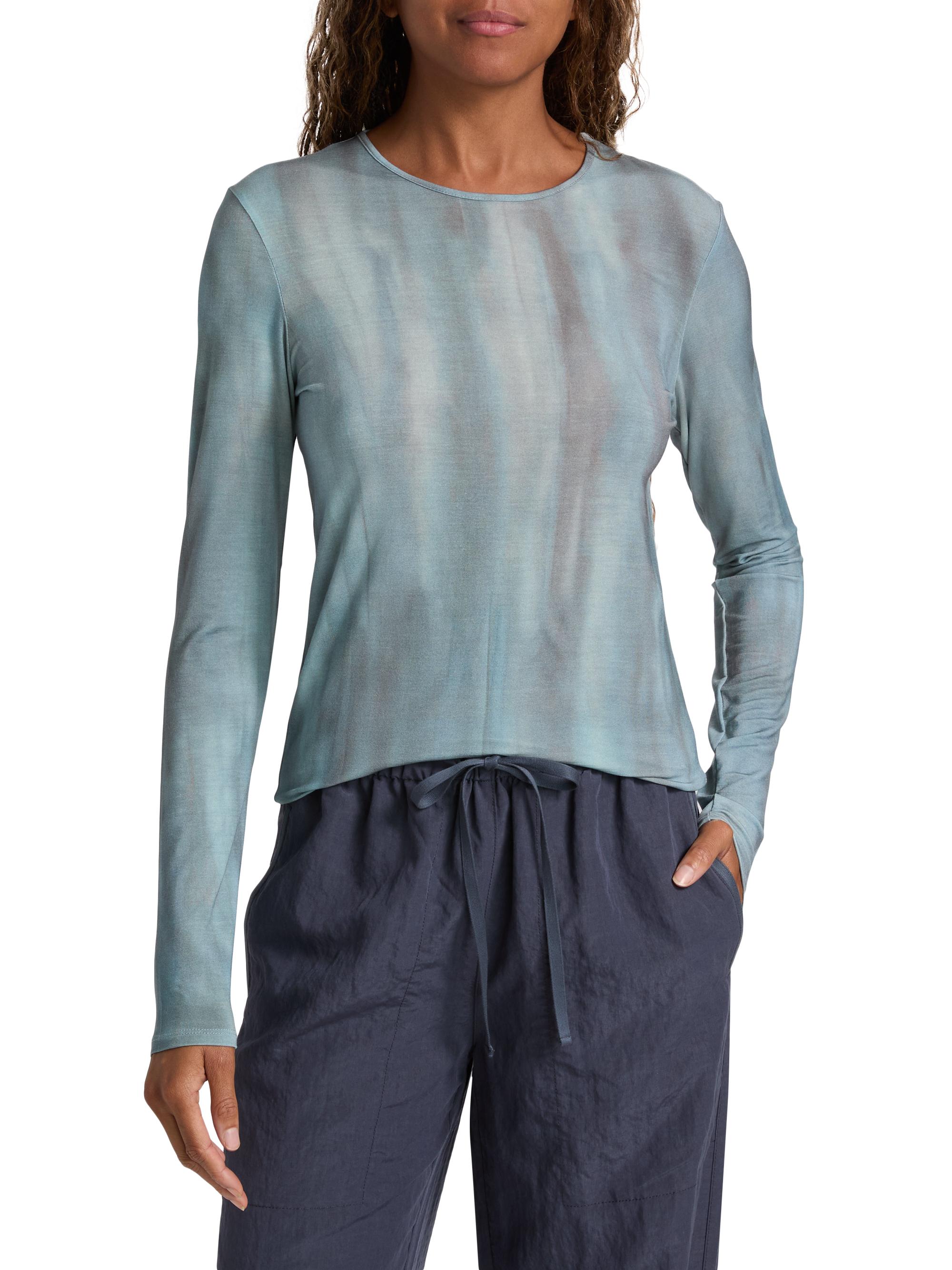 Tie-Dye Pima Cotton-Blend Top