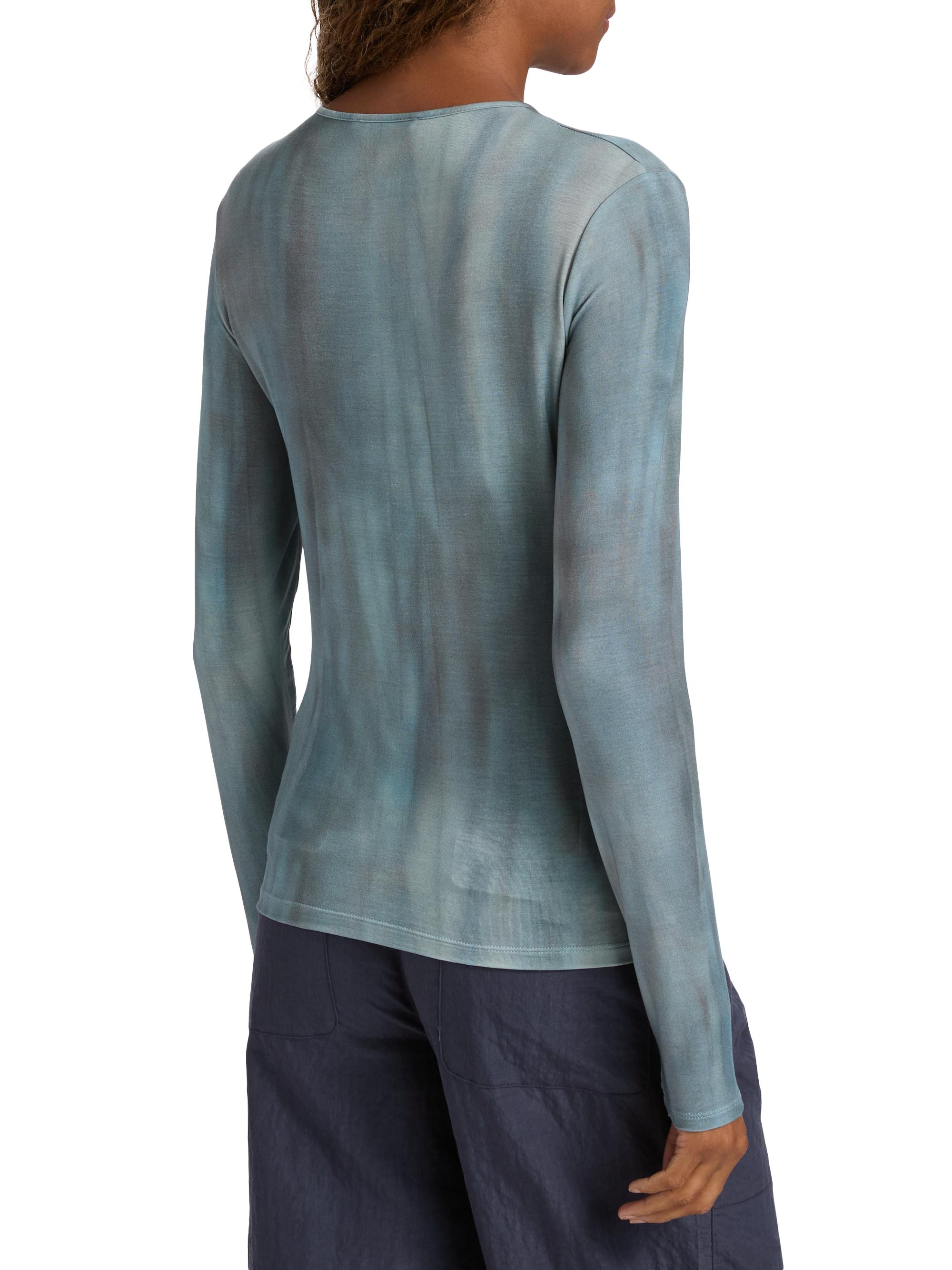 Tie-Dye Pima Cotton-Blend Top