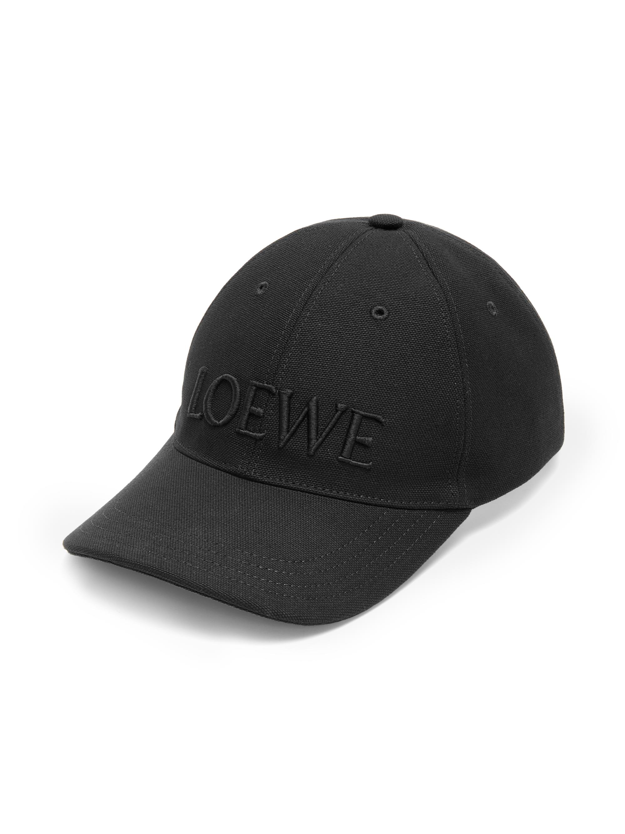 LOEWE Women's Embroidered Logo Cotton Baseball Cap - Black - Women's Accessories