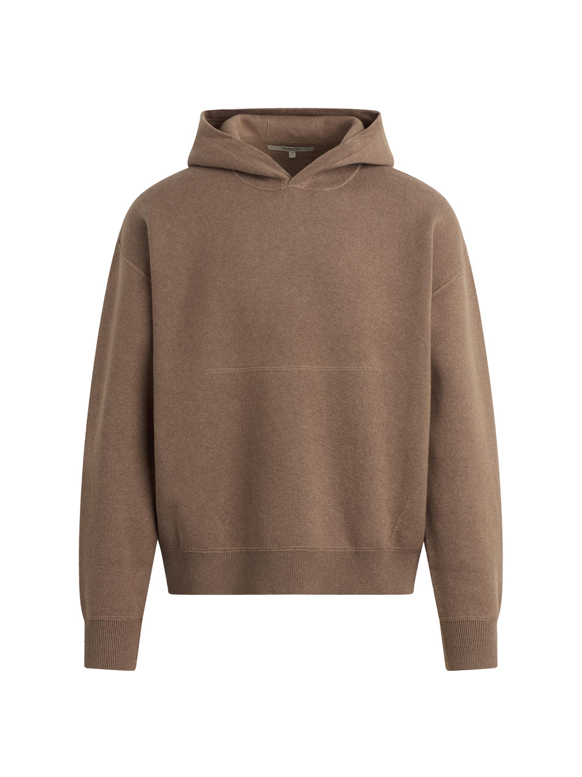 Hudson Jeans Men's Double-Knit Cotton-Cashmere Hoodie - Taupe