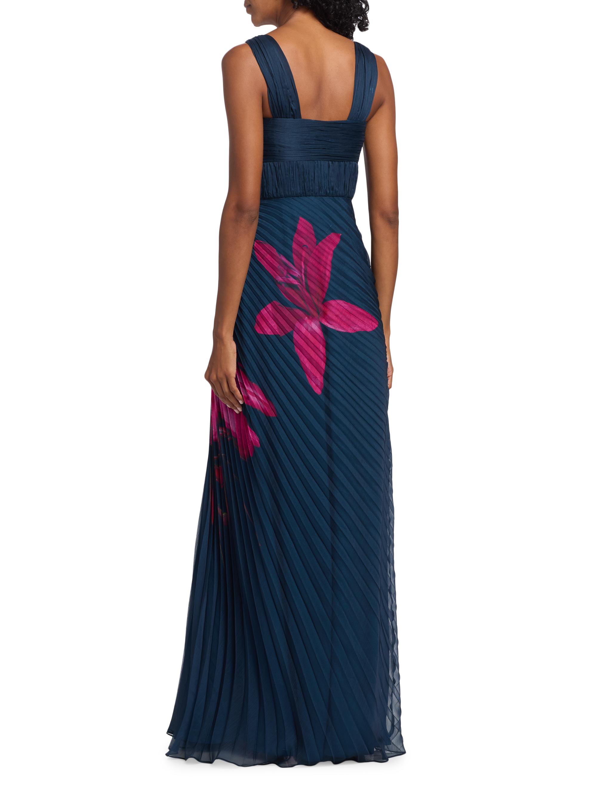 Amur Drea Floral Pleated Gown | Saks Fifth Avenue