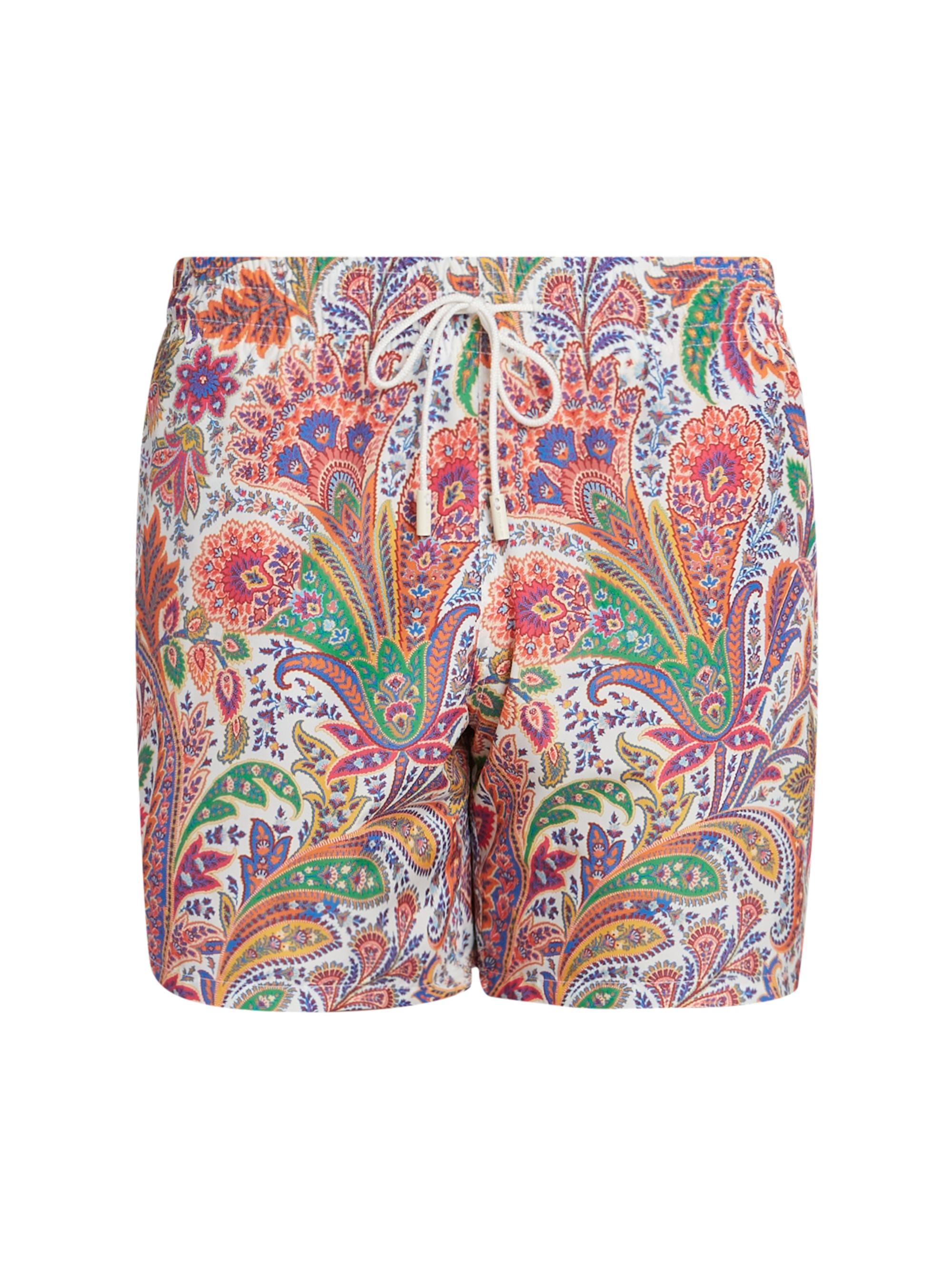 Etro Men's Paisley Swim Trunks - Stampa Bianco