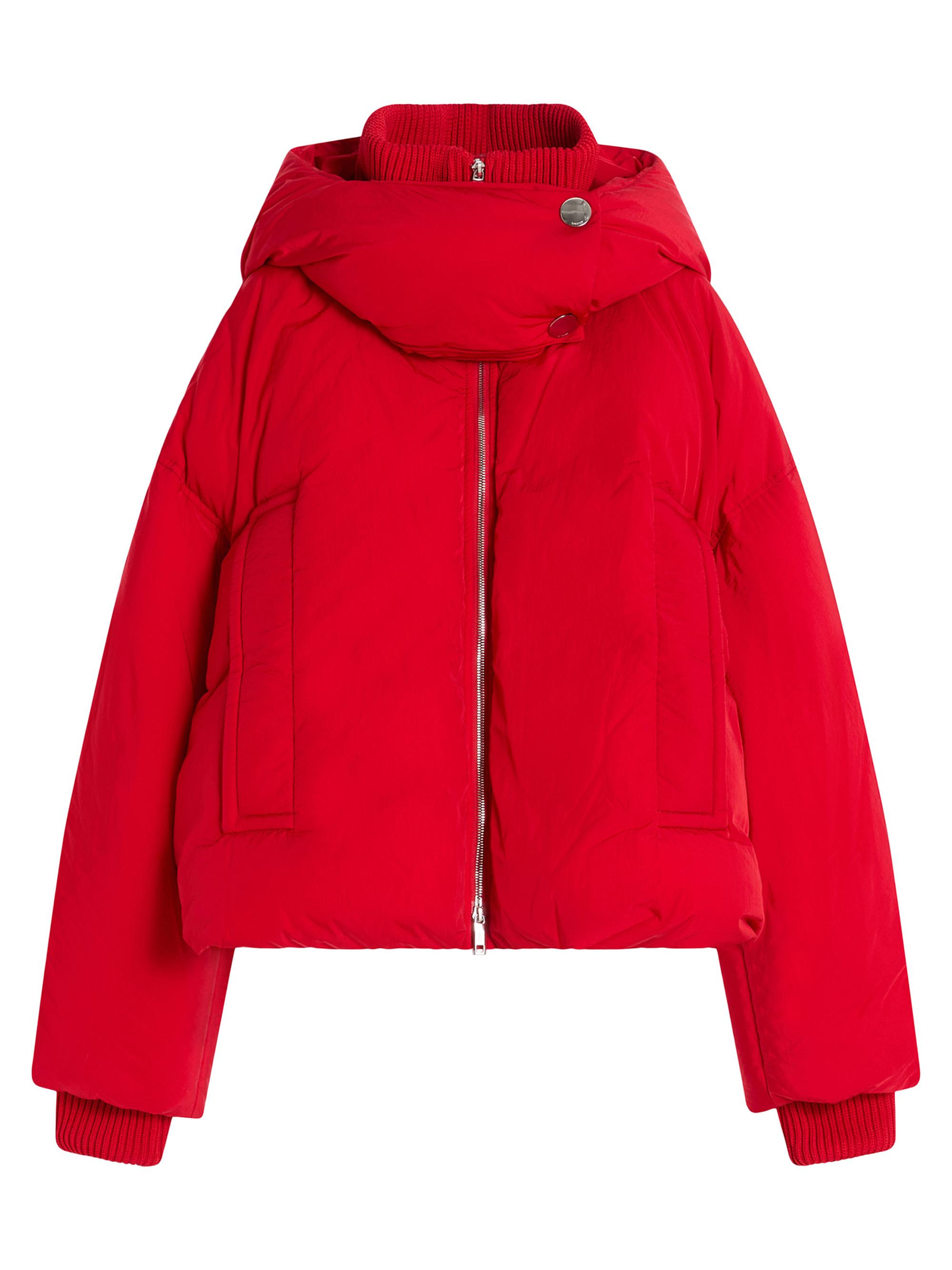 Sportmax Women's Water Repellent Short Down Jacket - Red