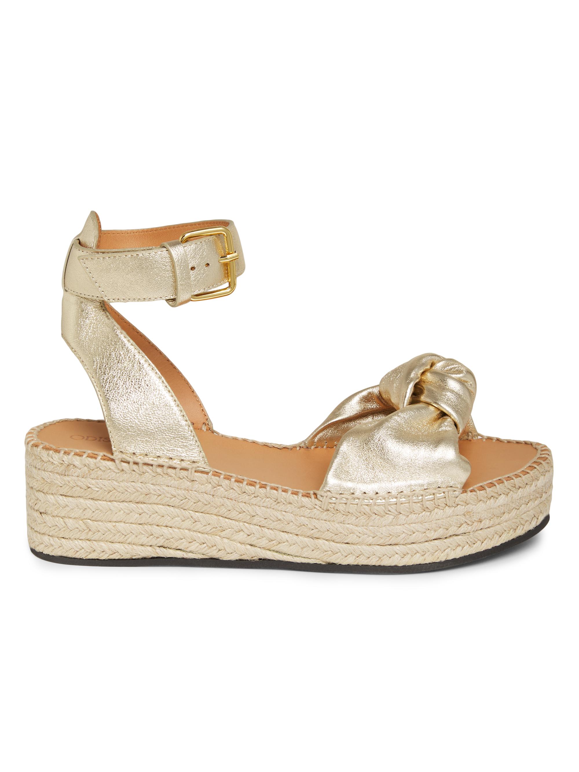gold dress wedges St.Tropez Wedge