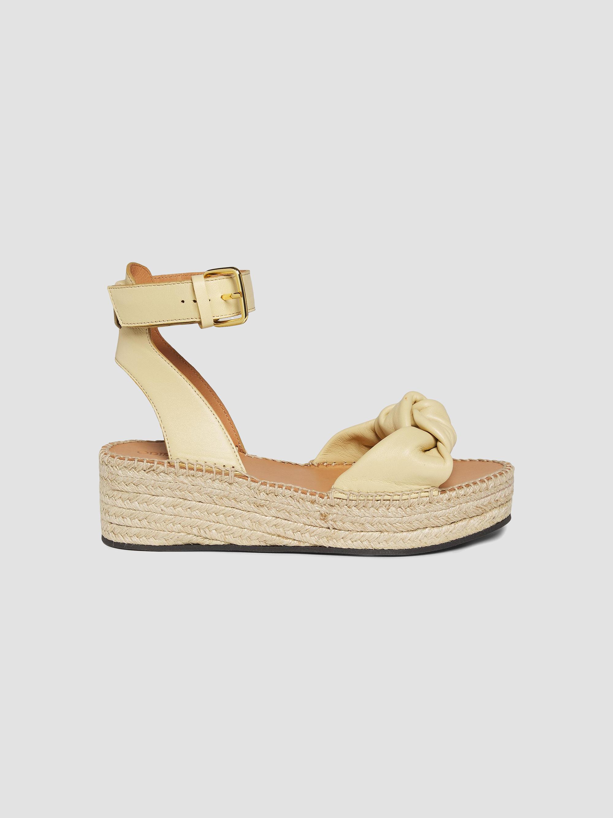 Odissì Women's Bella Knotted Leather Espadrille Sandals - Natural | Thumbnail 7