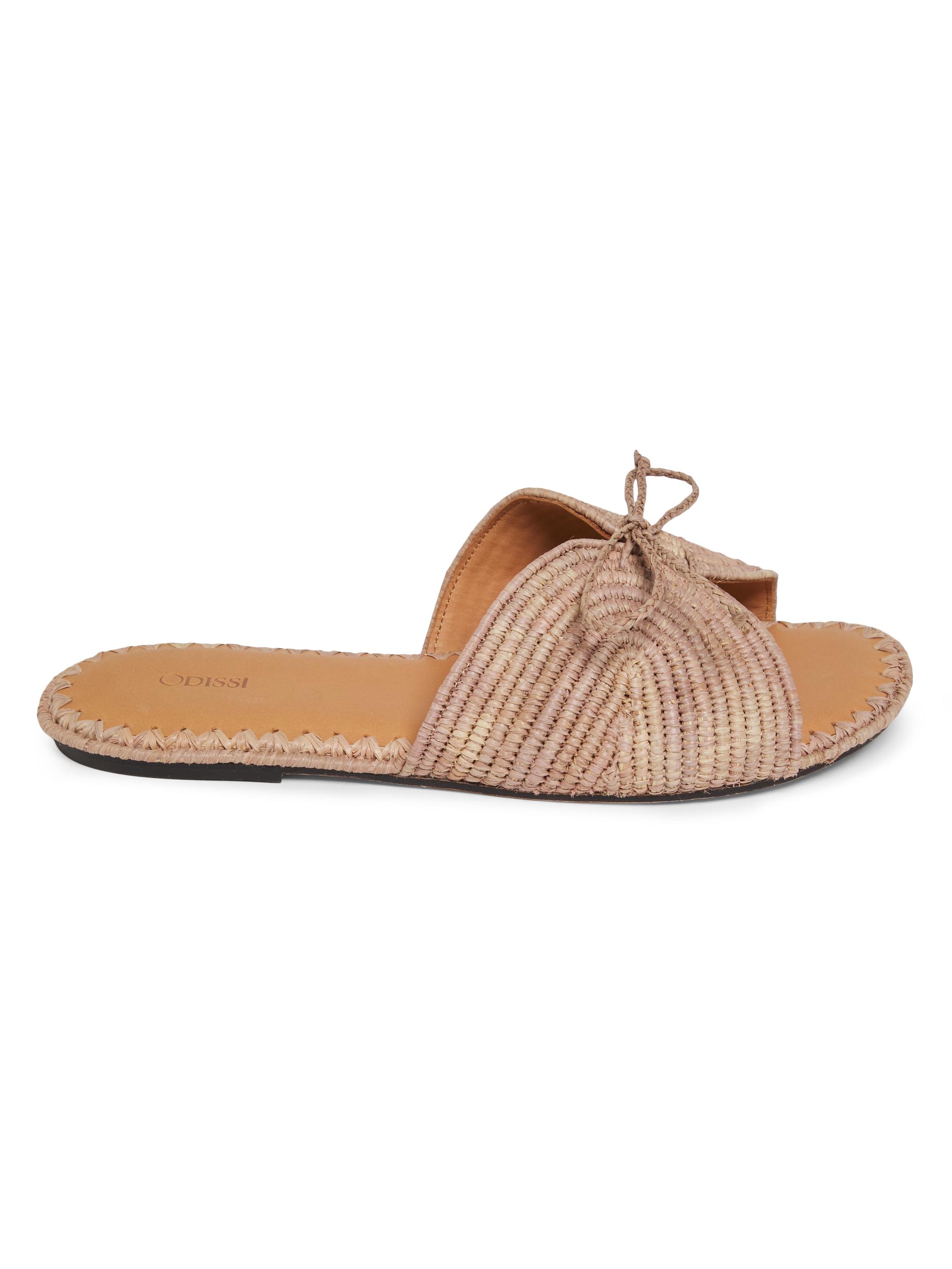 Odissì Women's Lipa Bow-Detailed Woven Sandals - Rosa | Thumbnail 7