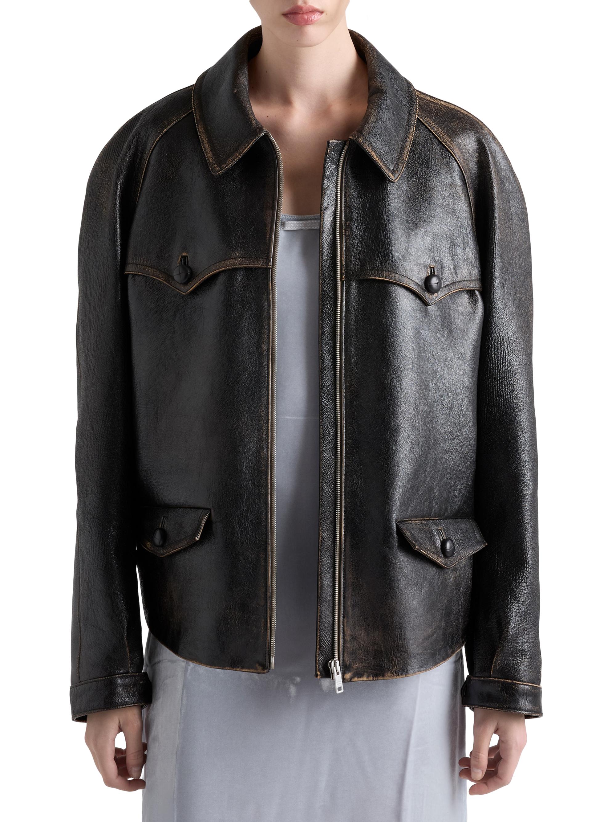 Prada Leather Jacket | Saks Fifth Avenue