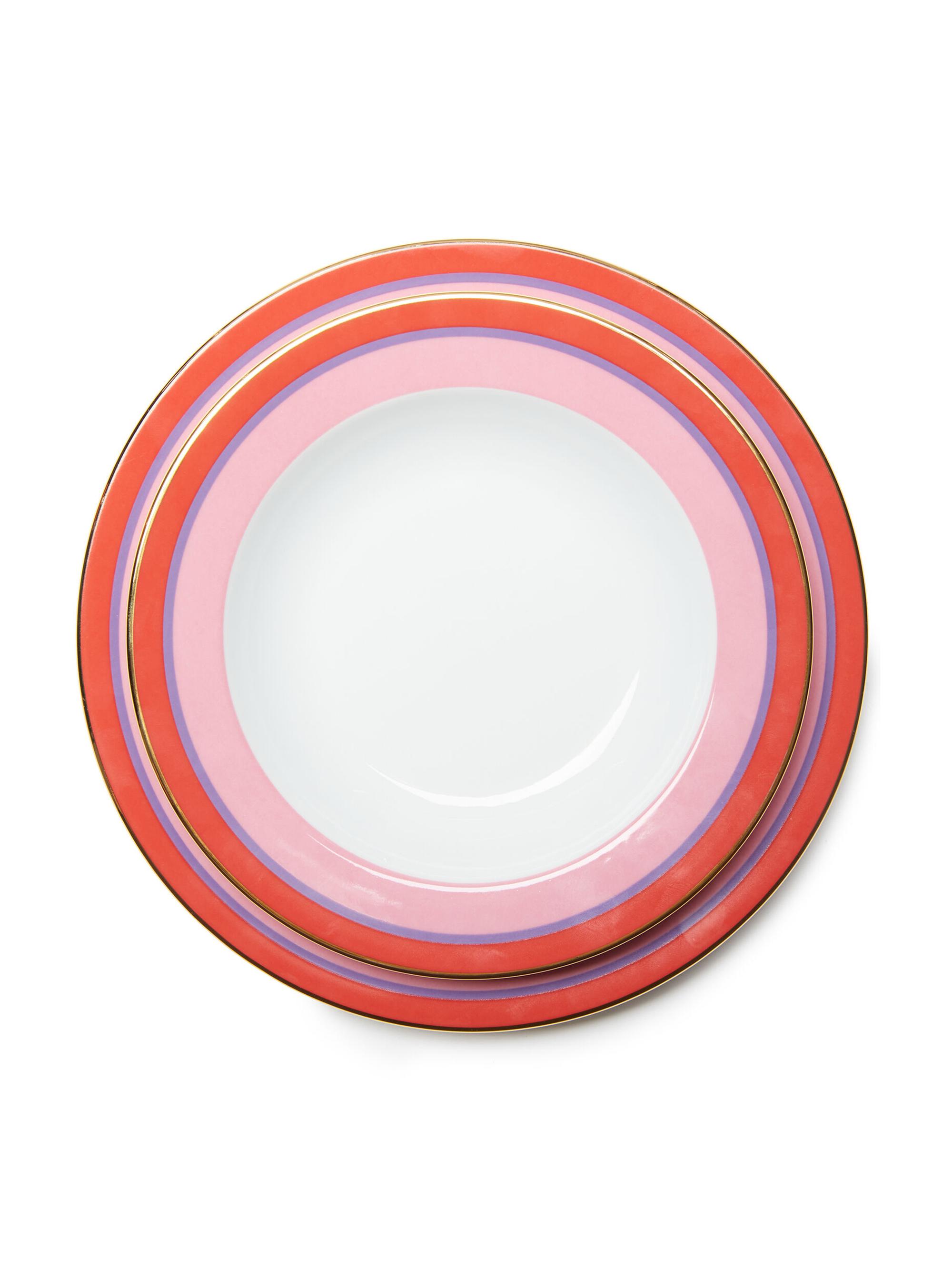 La DoubleJ Soup Plates Set of 2 - Rainbow Rosa Pink