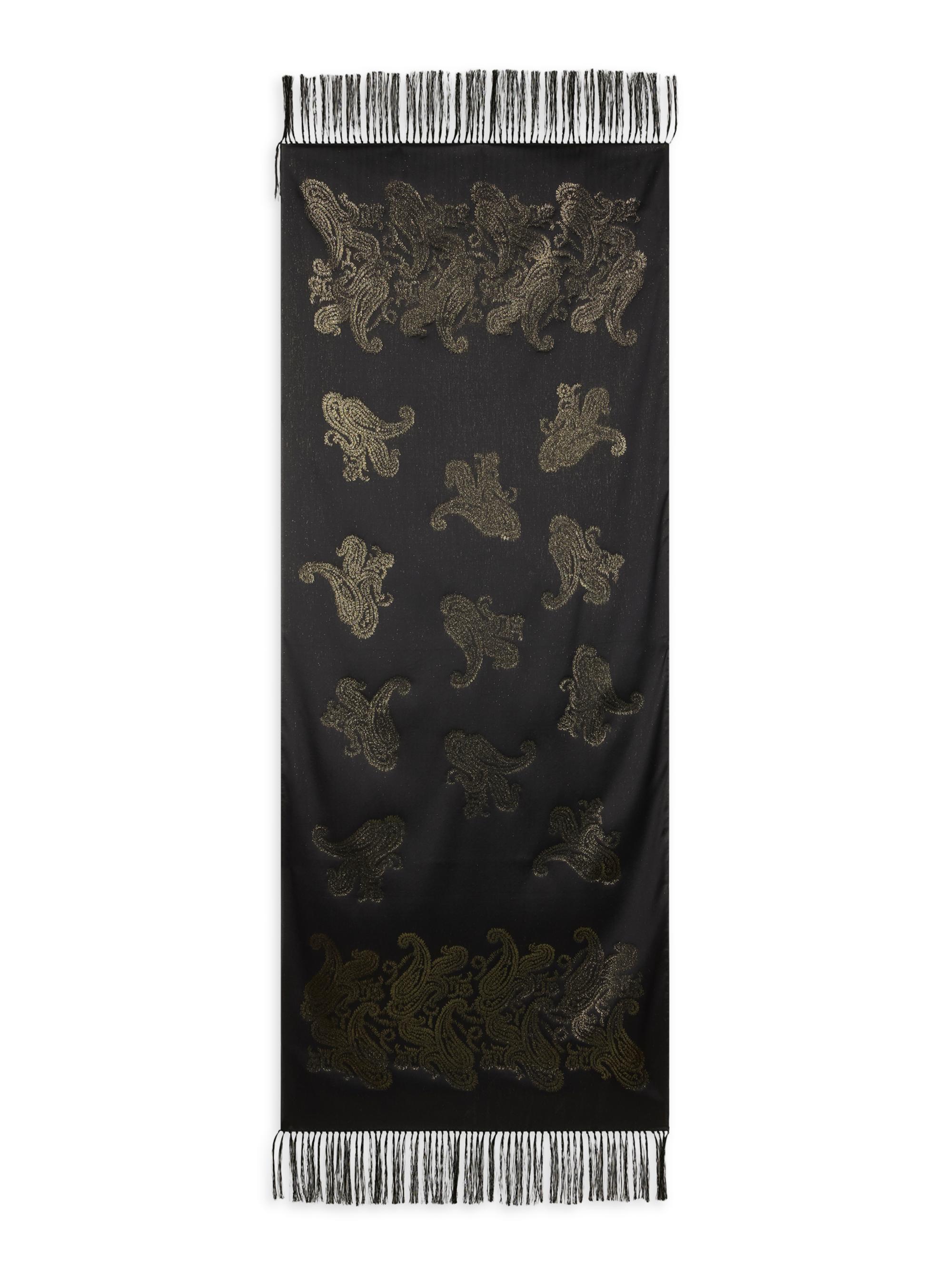 Etro Women's Boheme Silk-Blend Scarf - Black