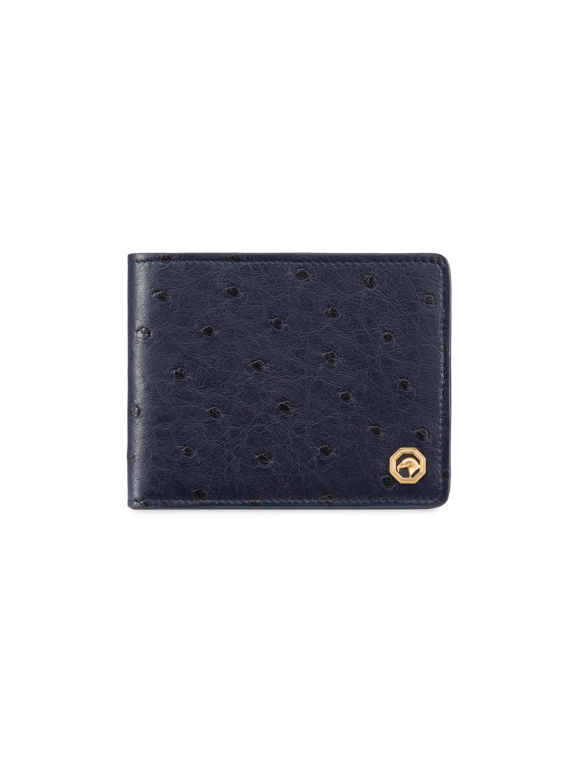 Stefano Ricci Men's Elegant Bifold Wallet - Dark Blue