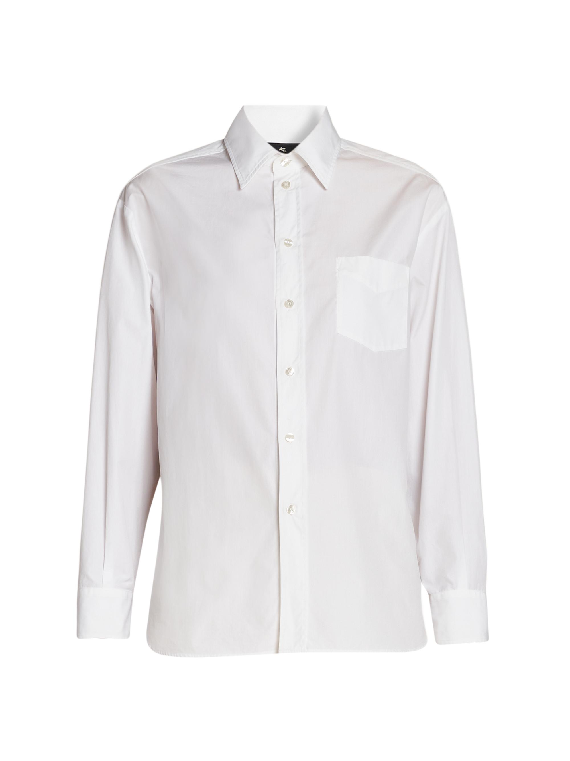 Etro Women's Avion-Print Cotton-Blend Shirt - Stampa Azzurro