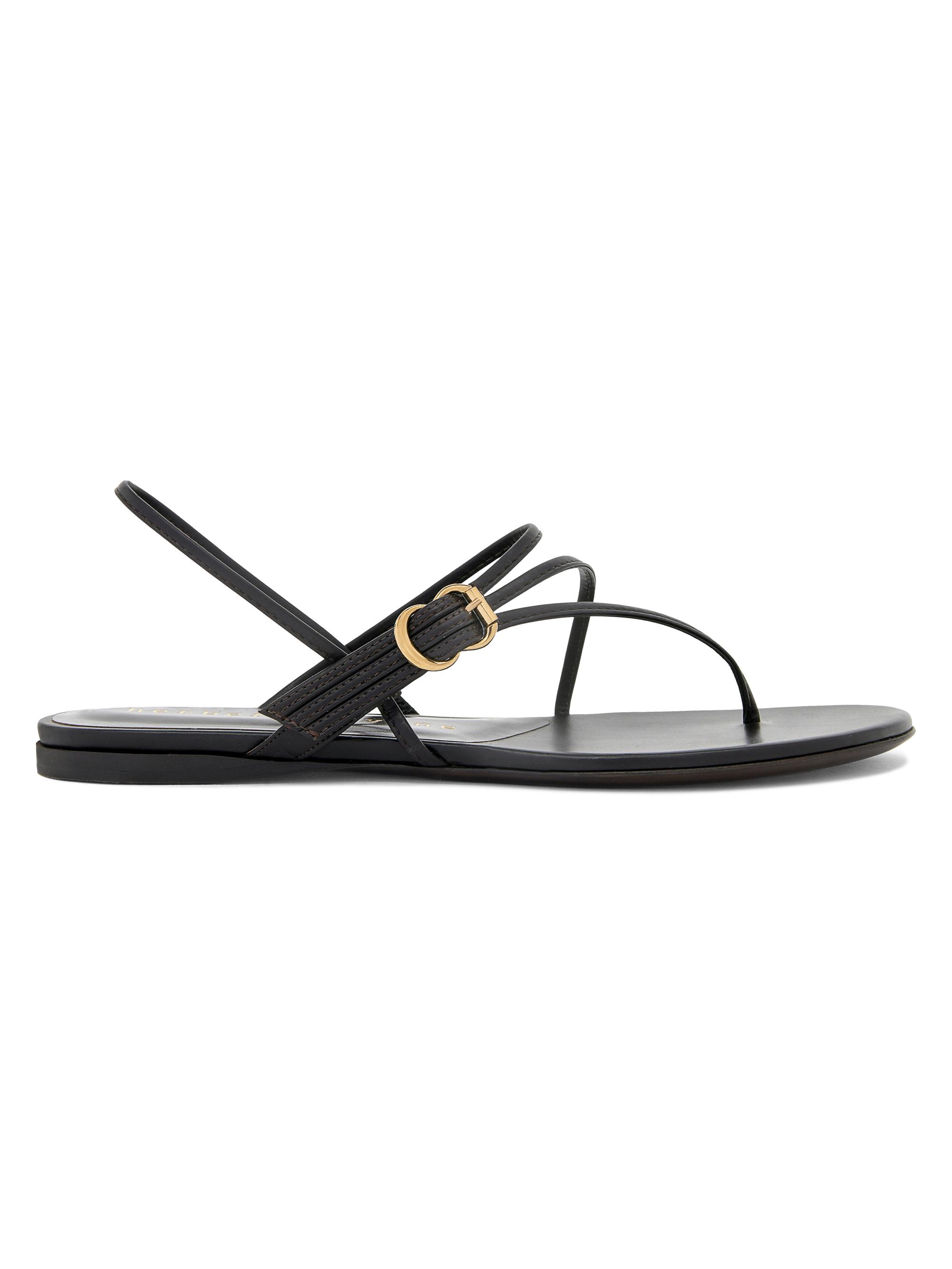 Herbert Levine Women's Starry-Eyed Leather Sandals - Dark Brown | Thumbnail 2