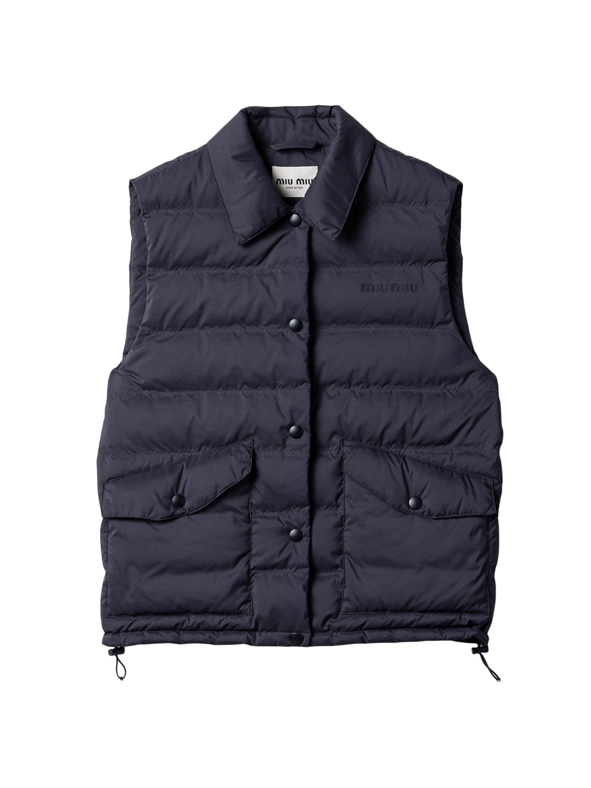 Miu Miu Technical Pongé Down Vest | Saks Fifth Avenue