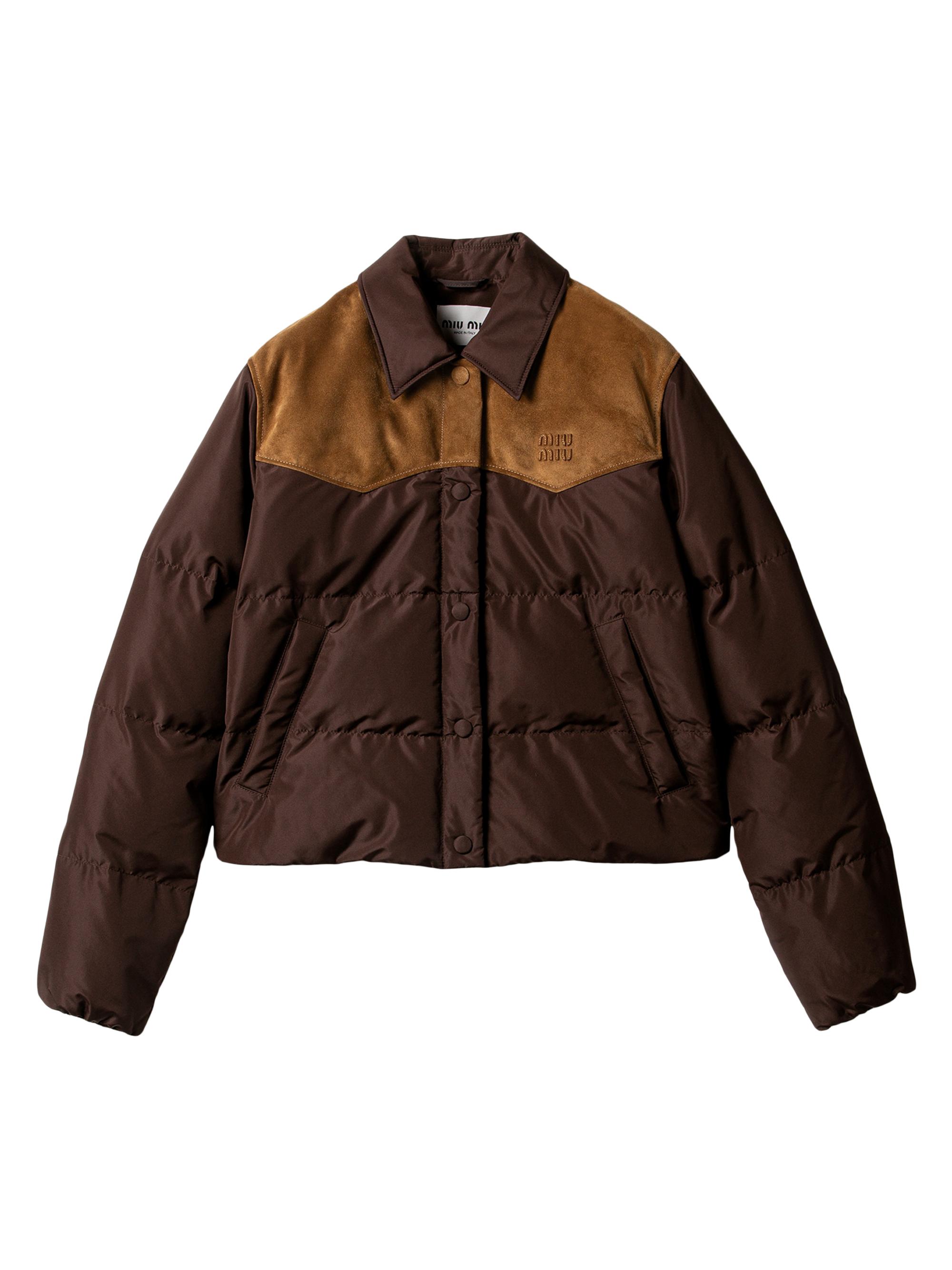 Miu Miu Fleece Down Jacket | Saks Fifth Avenue